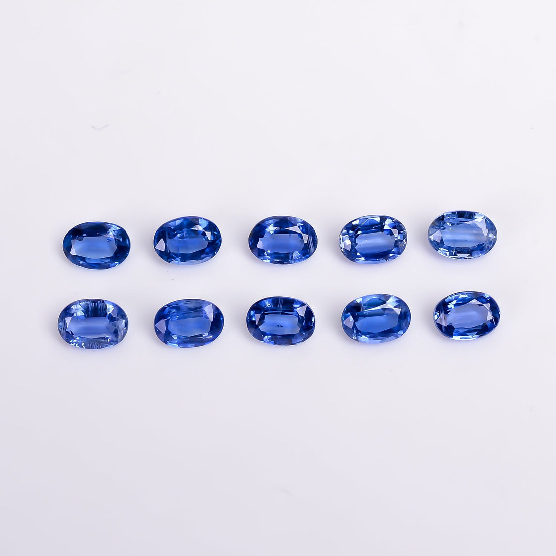 blue kyanite oval shape cut stone loose gemstone 10 pcs