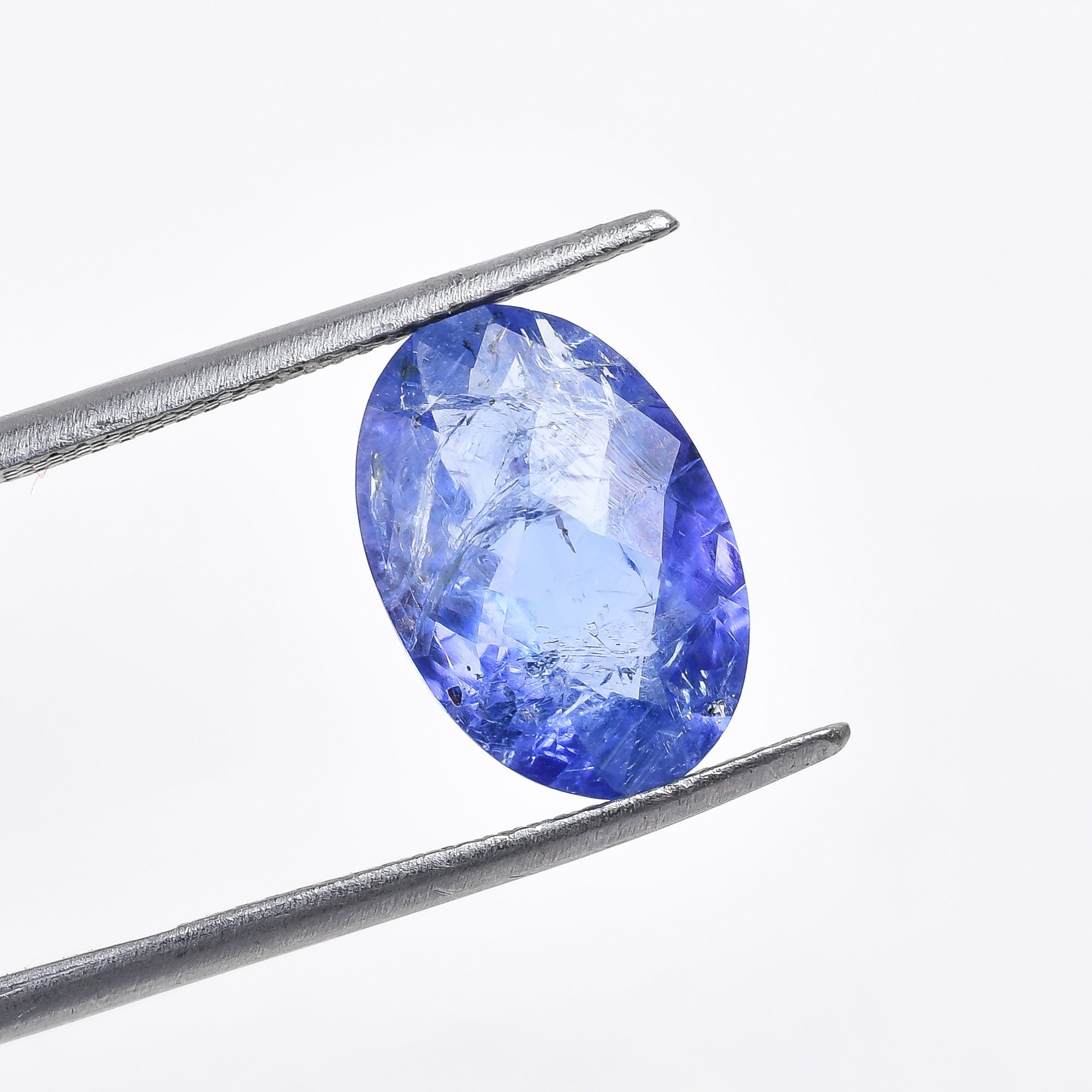 tanzanite natural oval shape faceted loose gemstone