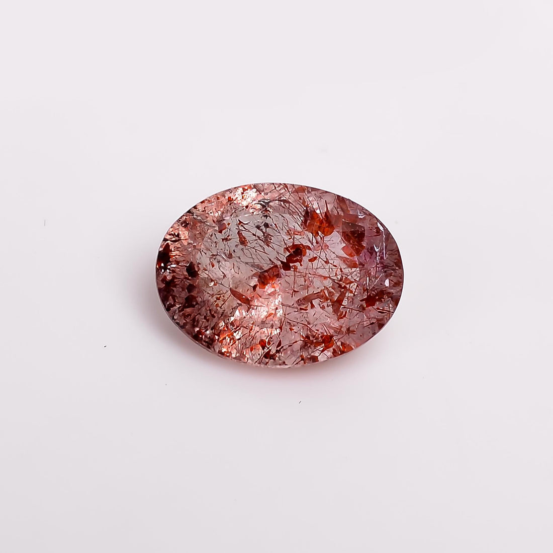 elestial quartz natural oval shape cut stone loose gemstone