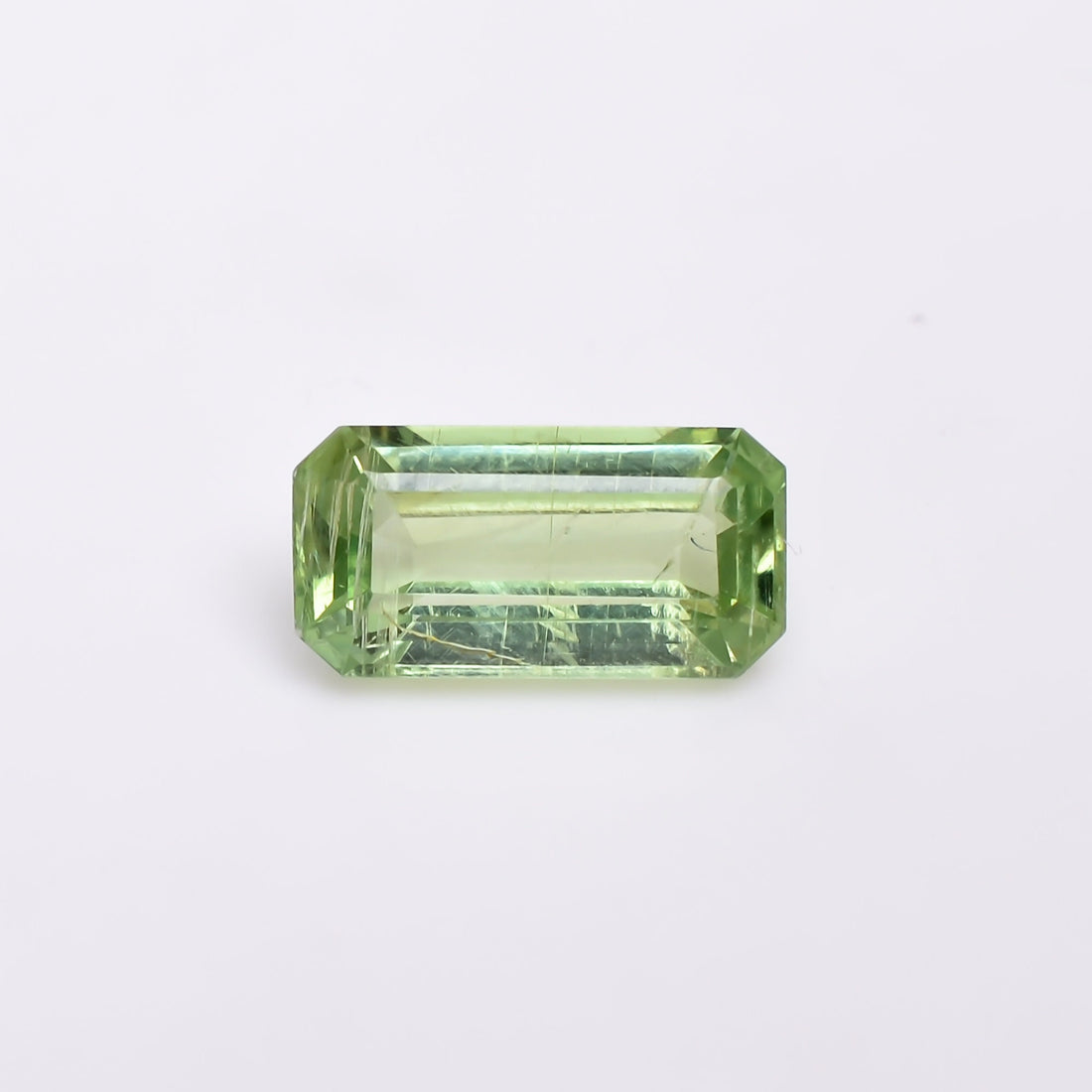 natural green mint kyanite radiant shape cut stone loose gemstone