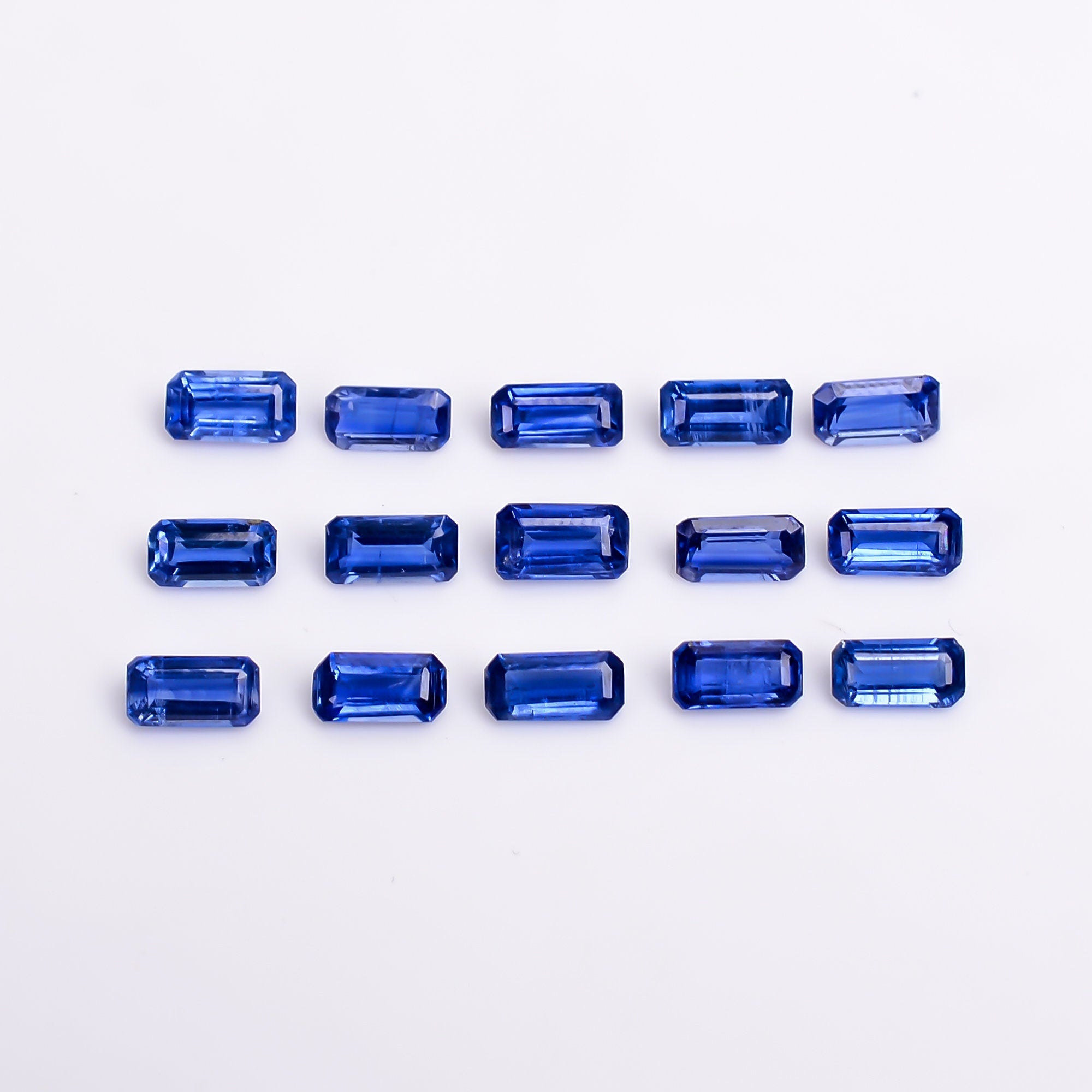 blue kyanite radiant shape cut stone loose gemstone 15 pcs