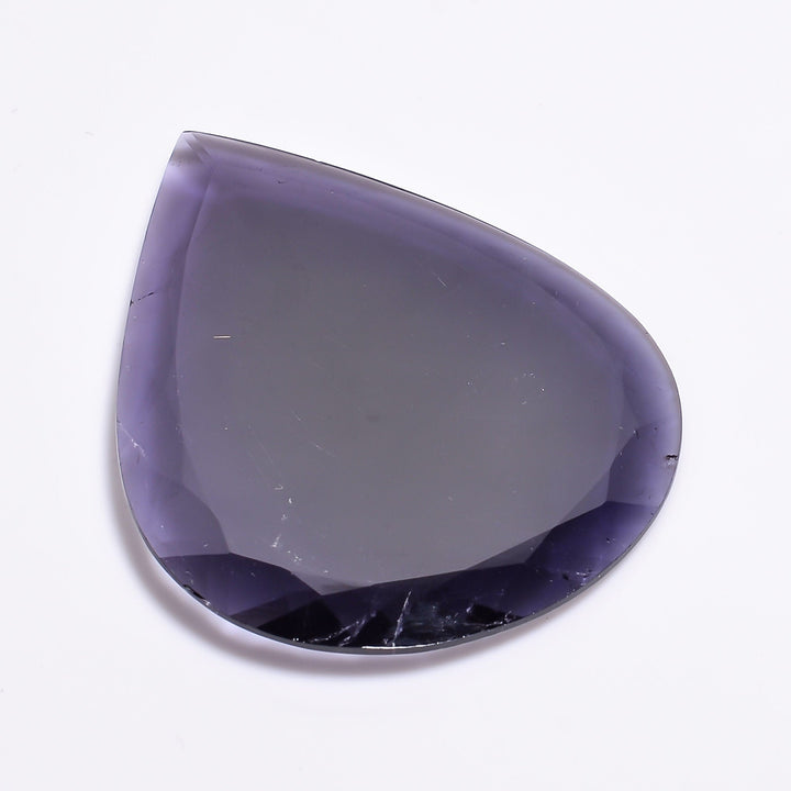 purplish blue tourmaline one of a kind natural purplish pear shape cut stone loose gemstone 120 ct 62x51x5 mm y 2786