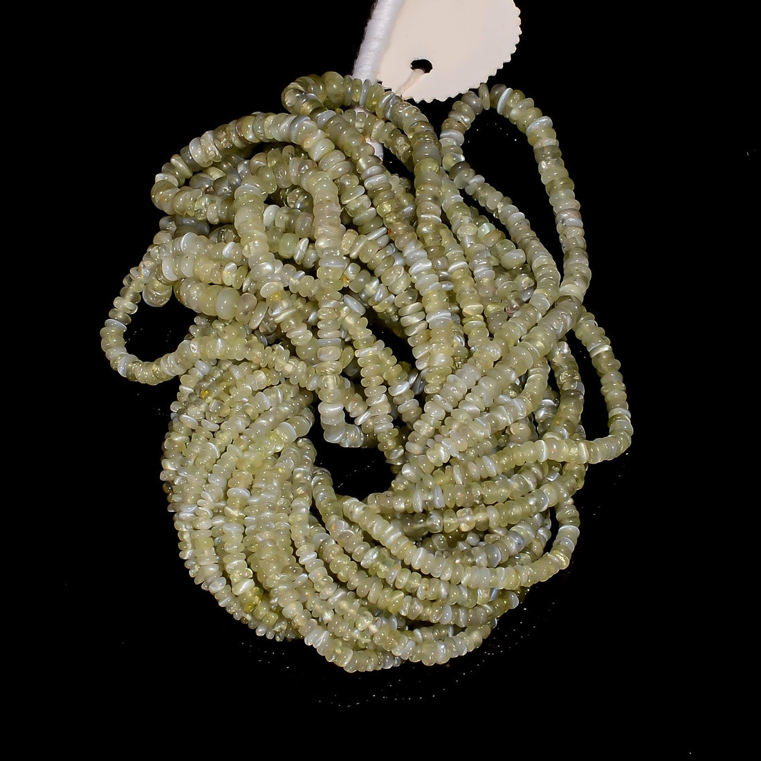 chrysoberyl cats eye natural gemstone rondelle shape smooth