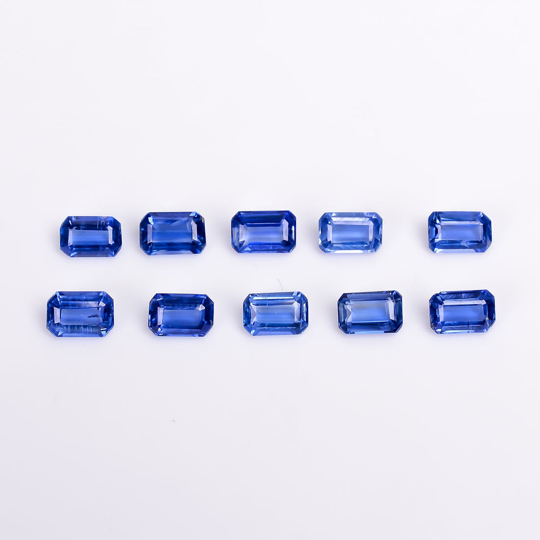 blue kyanite radiant shape cut stone loose gemstone 10 pcs