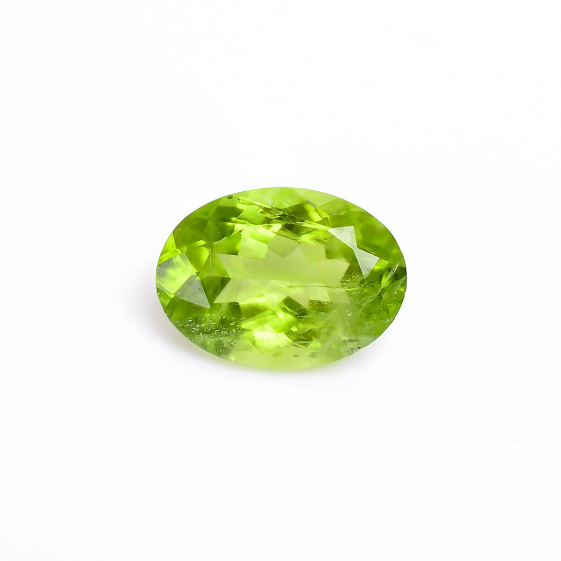 peridot natural oval shape cut stone loose gemstone