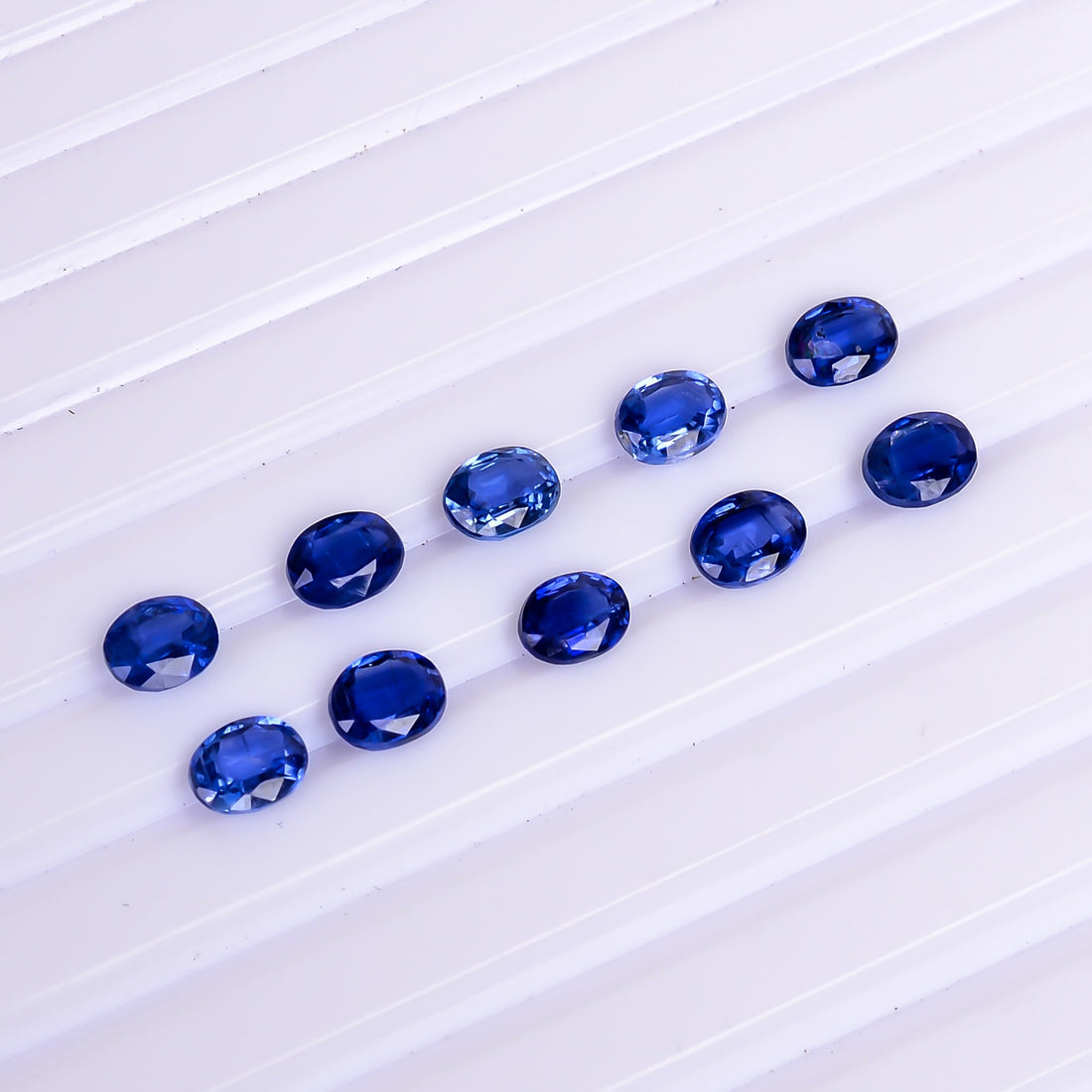 blue kyanite oval shape cut stone loose gemstone 10 pcs