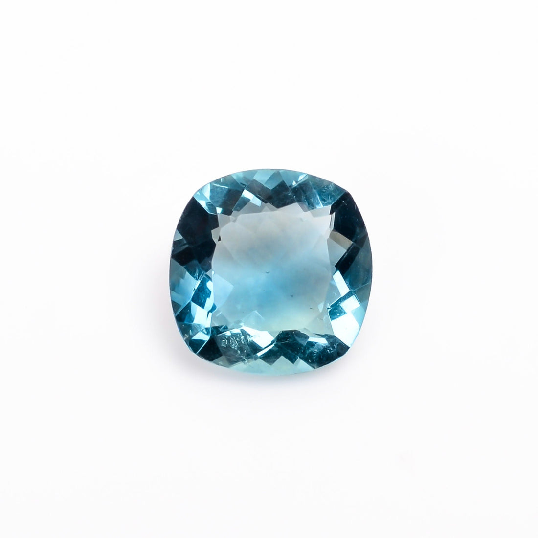 blue fluorite cushion shape cut stone loose gemstone