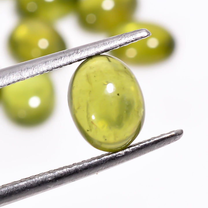 vesuvianite oval shape cabochon loose gemstone 10 pcs lot