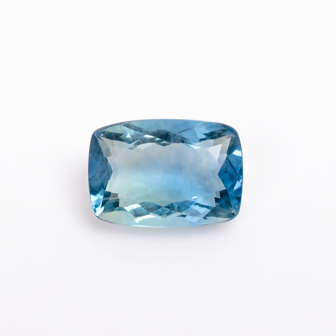 blue fluorite radiant shape cut stone loose gemstone