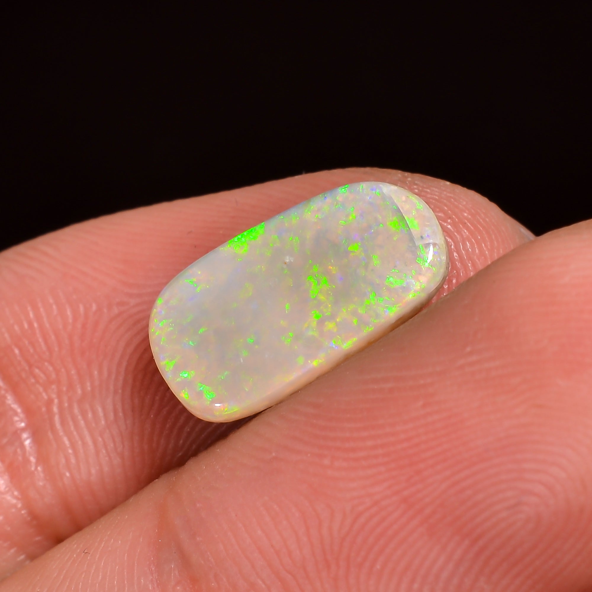 Natural Australian Opal Fancy Shape Cabochon Loose Gemstone For Making Jewelry 13X7X2 mm 2 Ct. OP-708