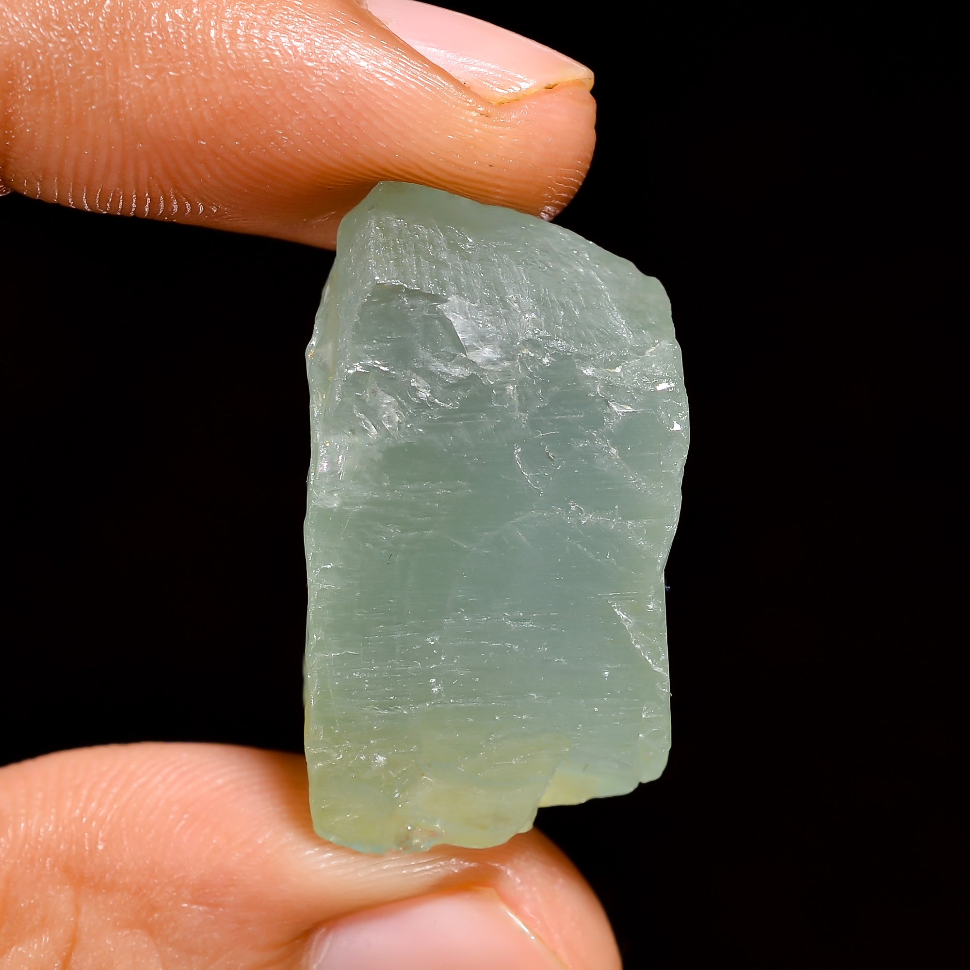 Natural Milky Aquamarine Loose Gemstone Rough For Making Jewelry 54 Ct. 28X16X14 mm 100% Natural Raw Gemstone S-1368