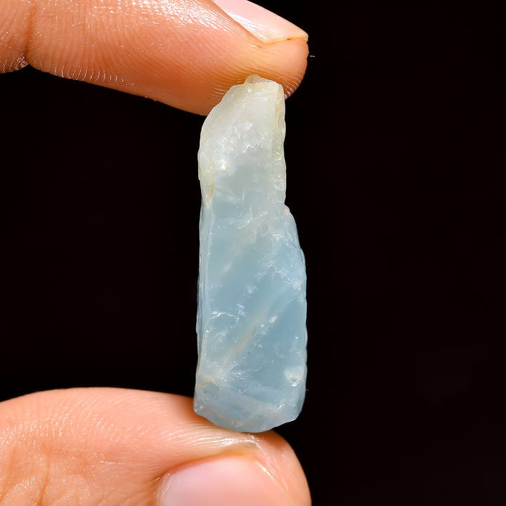 Natural Milky Aquamarine Loose Gemstone Rough For Making Jewelry 24 Ct. 32X10X10 mm 100% Natural Raw Gemstone S-1373