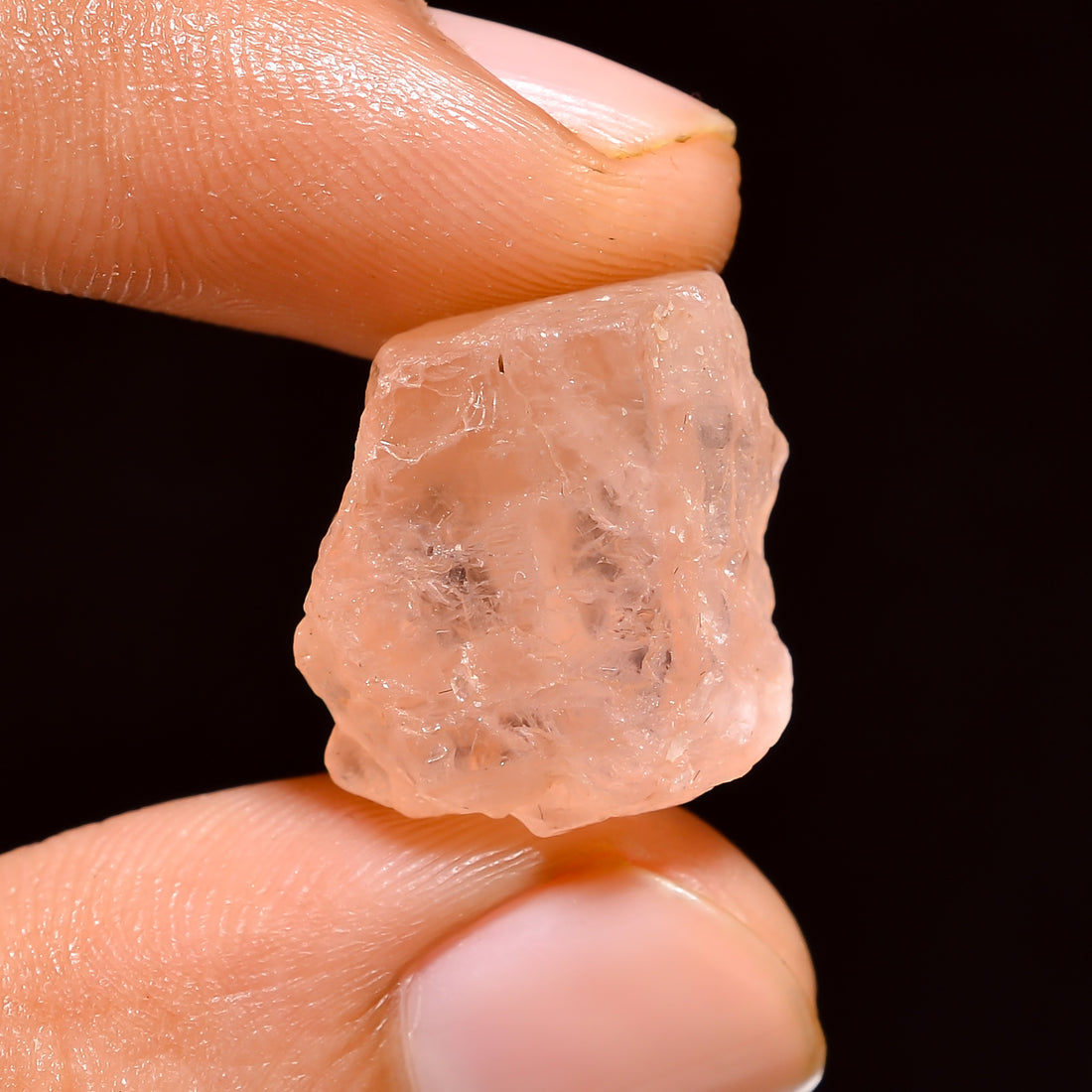 Natural Morganite Loose Gemstone Rough For Making Jewelry 21 Ct. 16X15X10 mm 100% Natural Raw Gemstone S-1449