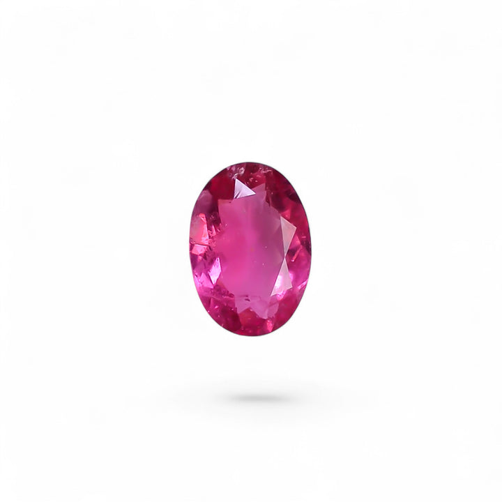 Natural Pink Tourmaline Oval Shape Cut Stone Loose Gemstone For Making Jewelry 1.05 Ct. 8X6X3 mm Y-10265