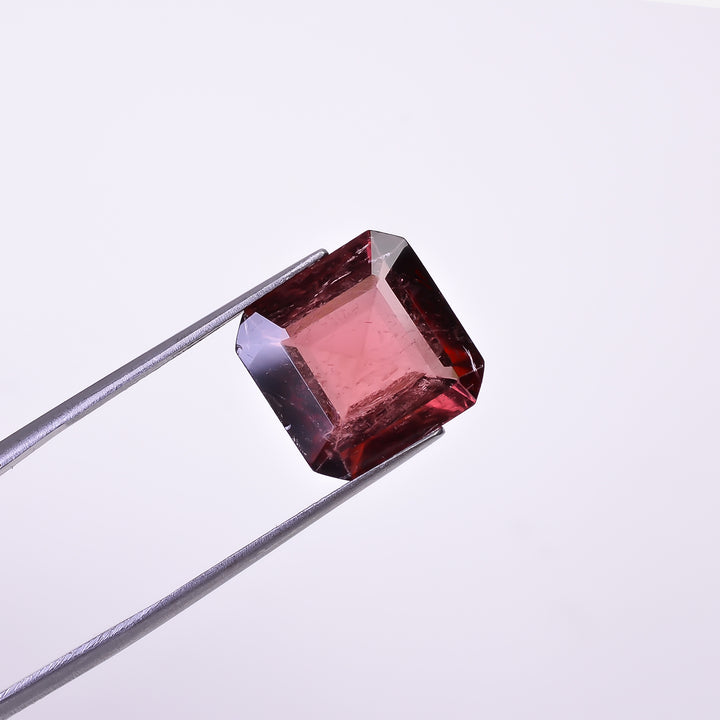 Natural Pink Tourmaline Cushion Shape Cut Stone Loose Gemstone For Making Jewelry 9.3 Ct. 13X13X6 mm Y-10266