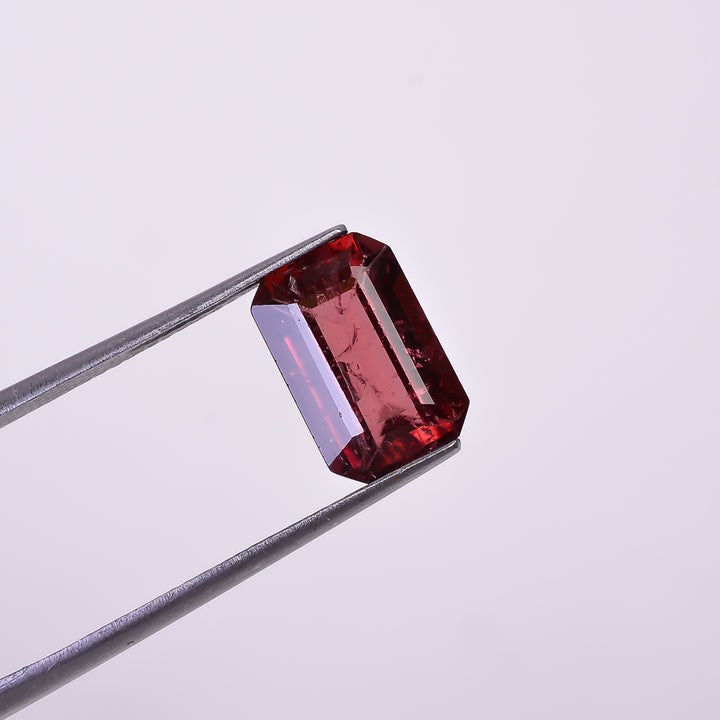 Natural Pink Tourmaline Radiant Shape Cut Stone Loose Gemstone For Making Jewelry 3.7 Ct. 11X7X5 mm Y-10270