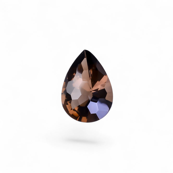 Natural Smoky Quartz Pear Shape Faceted Loose Gemstone For Making Jewelry 9 Ct. 18X13X8 mm Y-10461