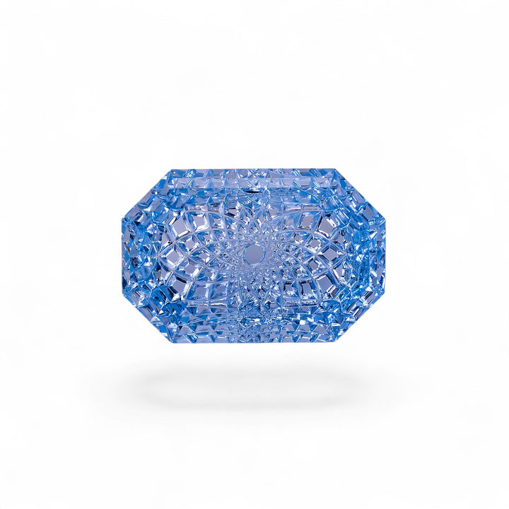 Natural Blue Topaz Fancy Shape Carved Loose Gemstone For Making Jewelry 45.5 Ct. 27X17X8 mm Y-10647