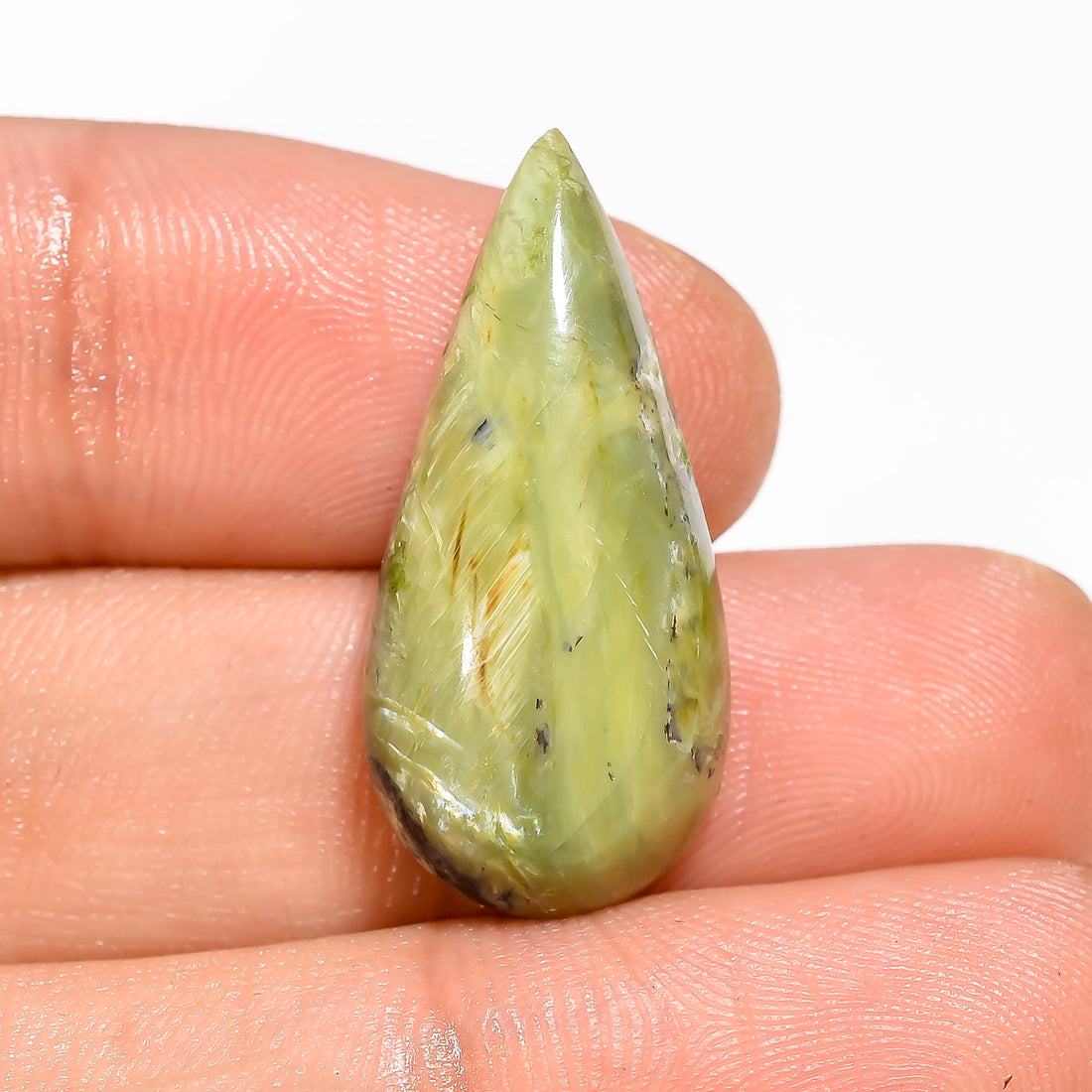 Natural Imperial Opal Pear Shape Cabochon Loose Gemstone For Making Jewelry 12.5 Ct. 26X12X7 mm Y-3043