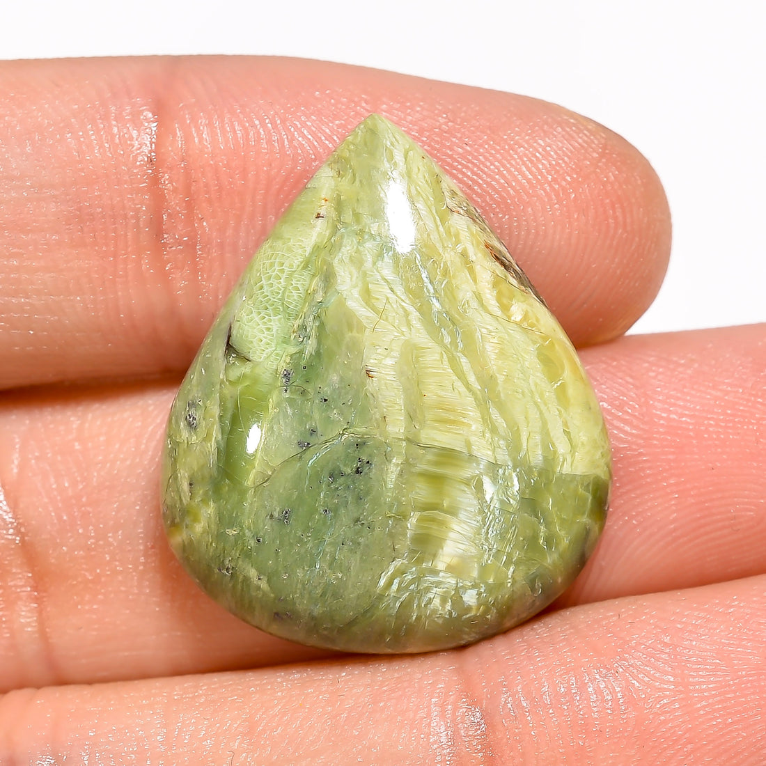 Natural Imperial Opal Pear Shape Cabochon Loose Gemstone For Making Jewelry 16.5 Ct. 26X22X6 mm Y-3046