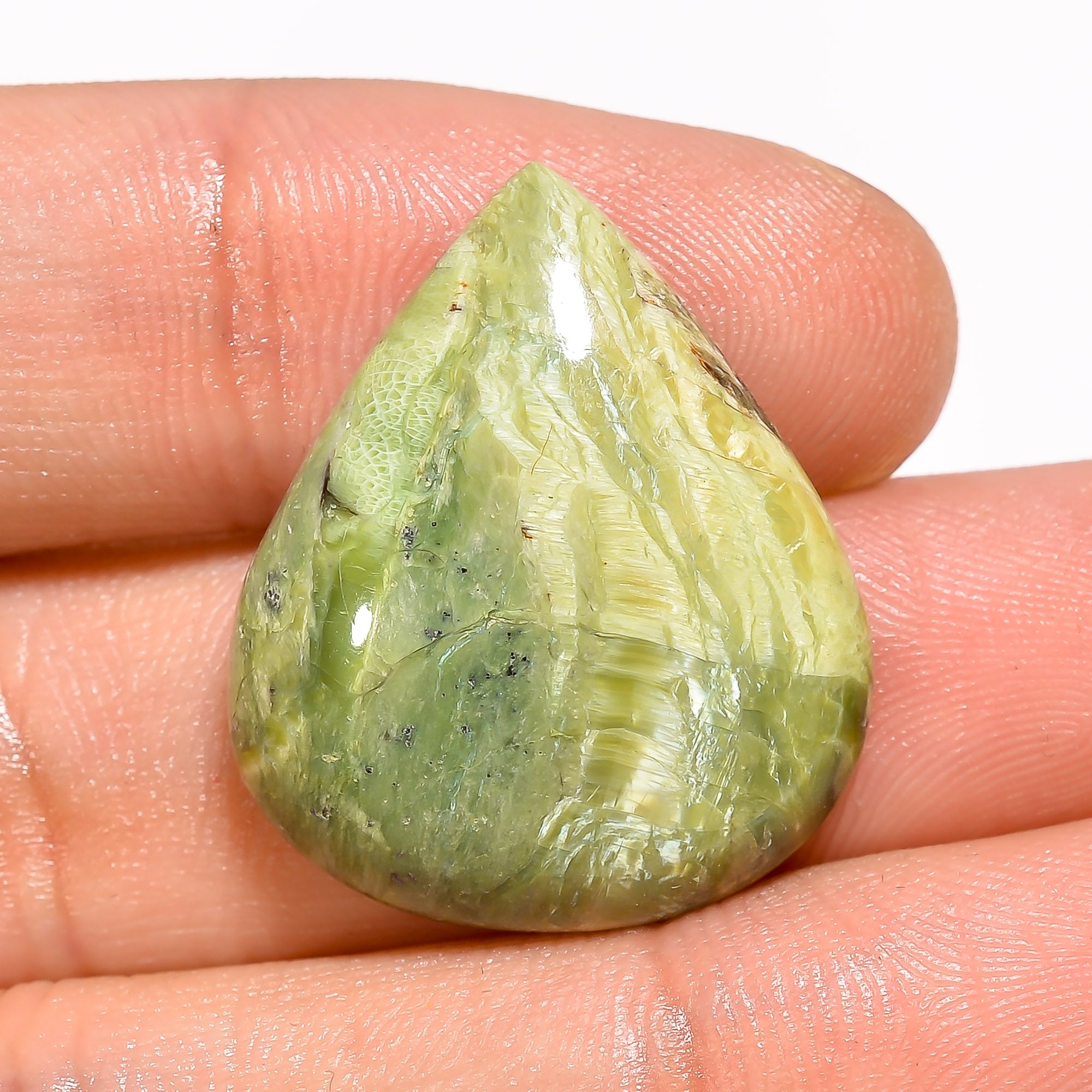 Natural Imperial Opal Pear Shape Cabochon Loose Gemstone For Making Jewelry 16.5 Ct. 26X22X6 mm Y-3046