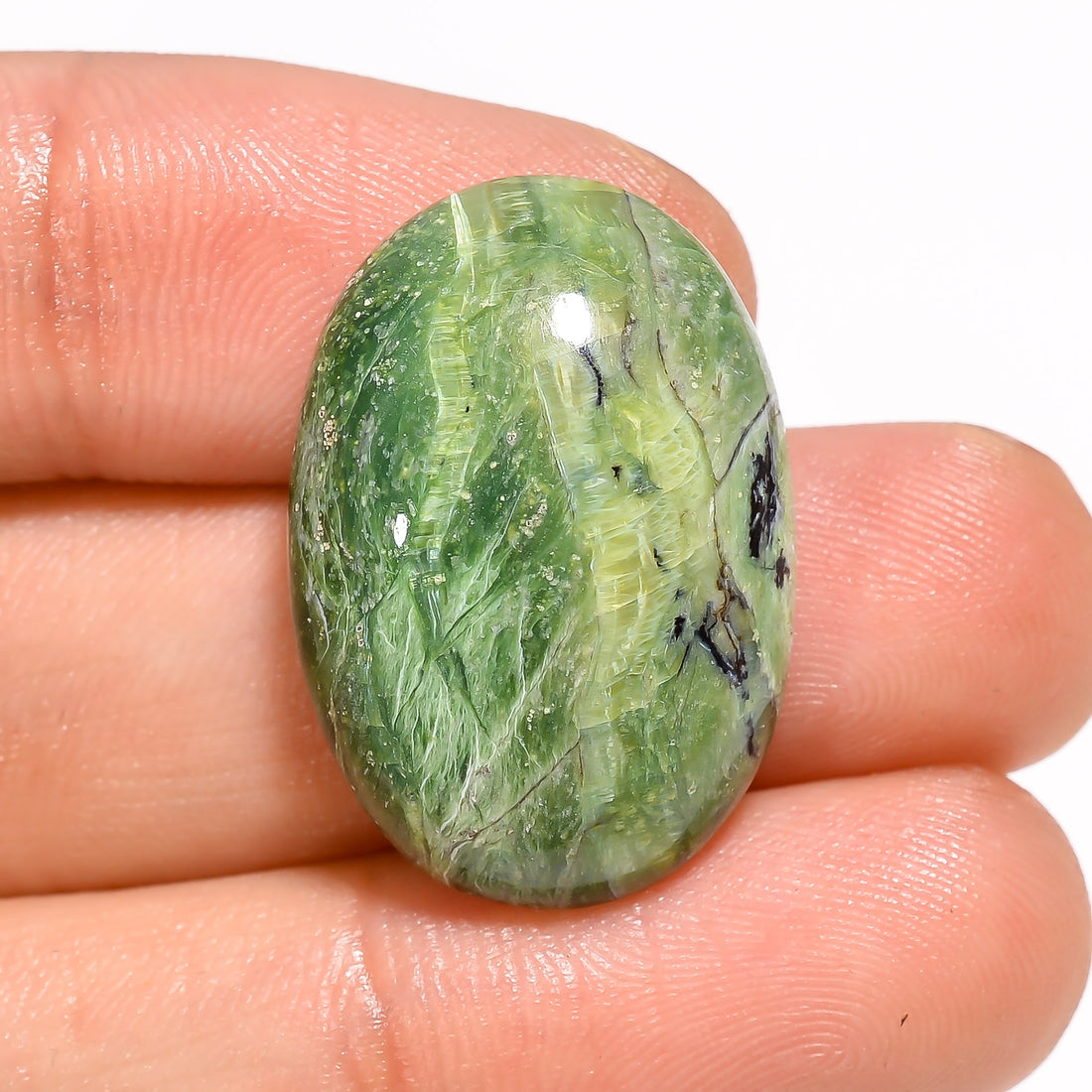 Natural Imperial Opal Oval Shape Cabochon Loose Gemstone For Making Jewelry 18 Ct. 25X18X7 mm Y-3047