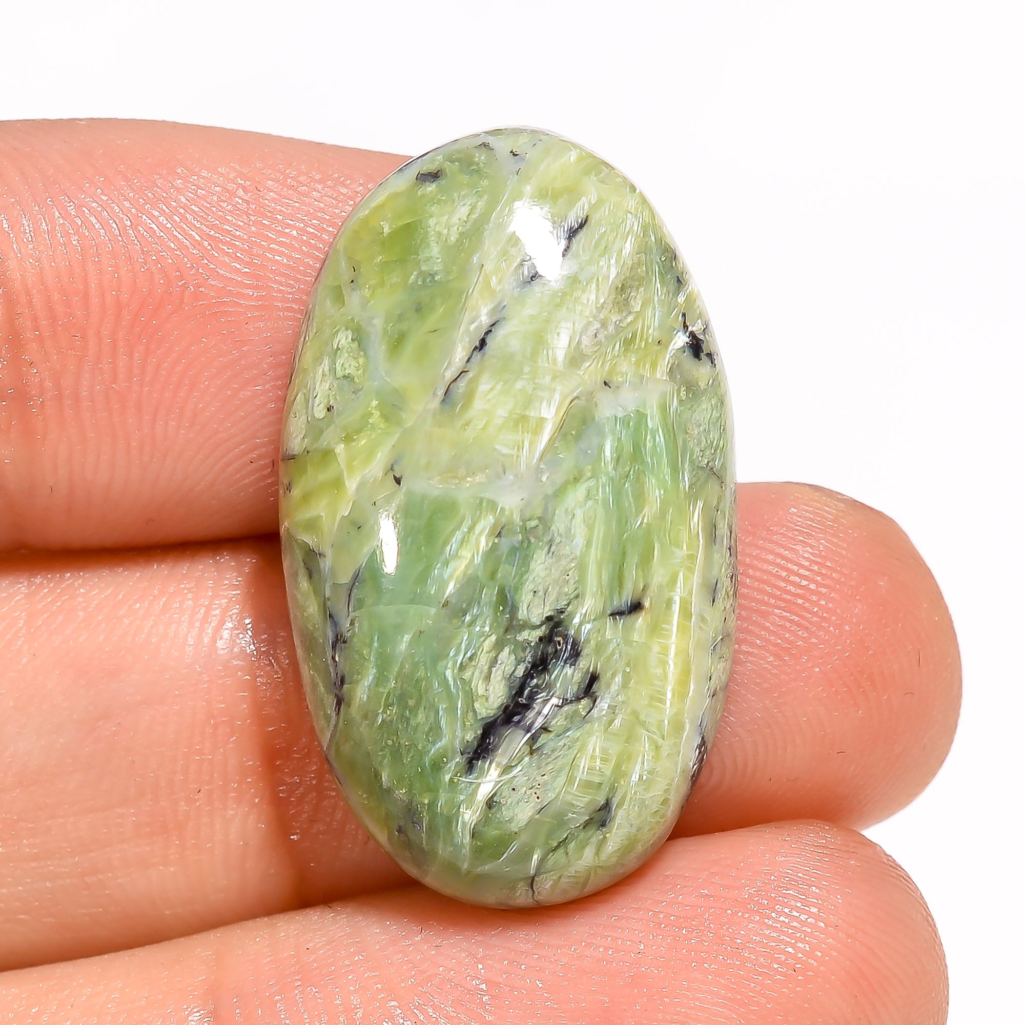 Natural Imperial Opal Oval Shape Cabochon Loose Gemstone For Making Jewelry 21 Ct. 28X16X7 mm Y-3049