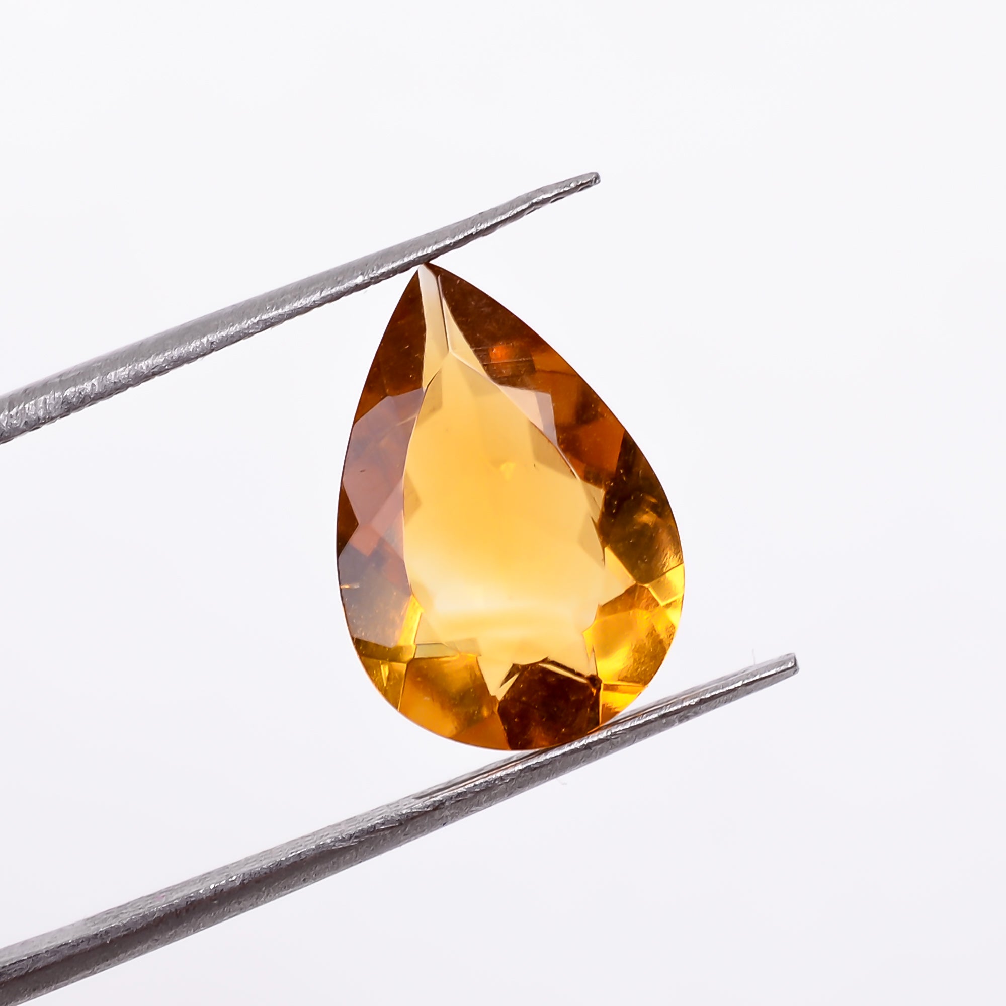 citrine pear shape cut stone natural loose gemstone