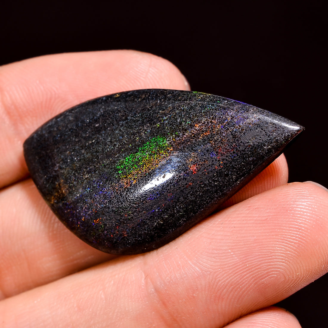 Andamooka Opal ( Fairy opal ) Natural Fancy Shape Cabochon Loose Gemstone For Making Jewelry 25.5 Ct. 40X21X5 mm Y-8131