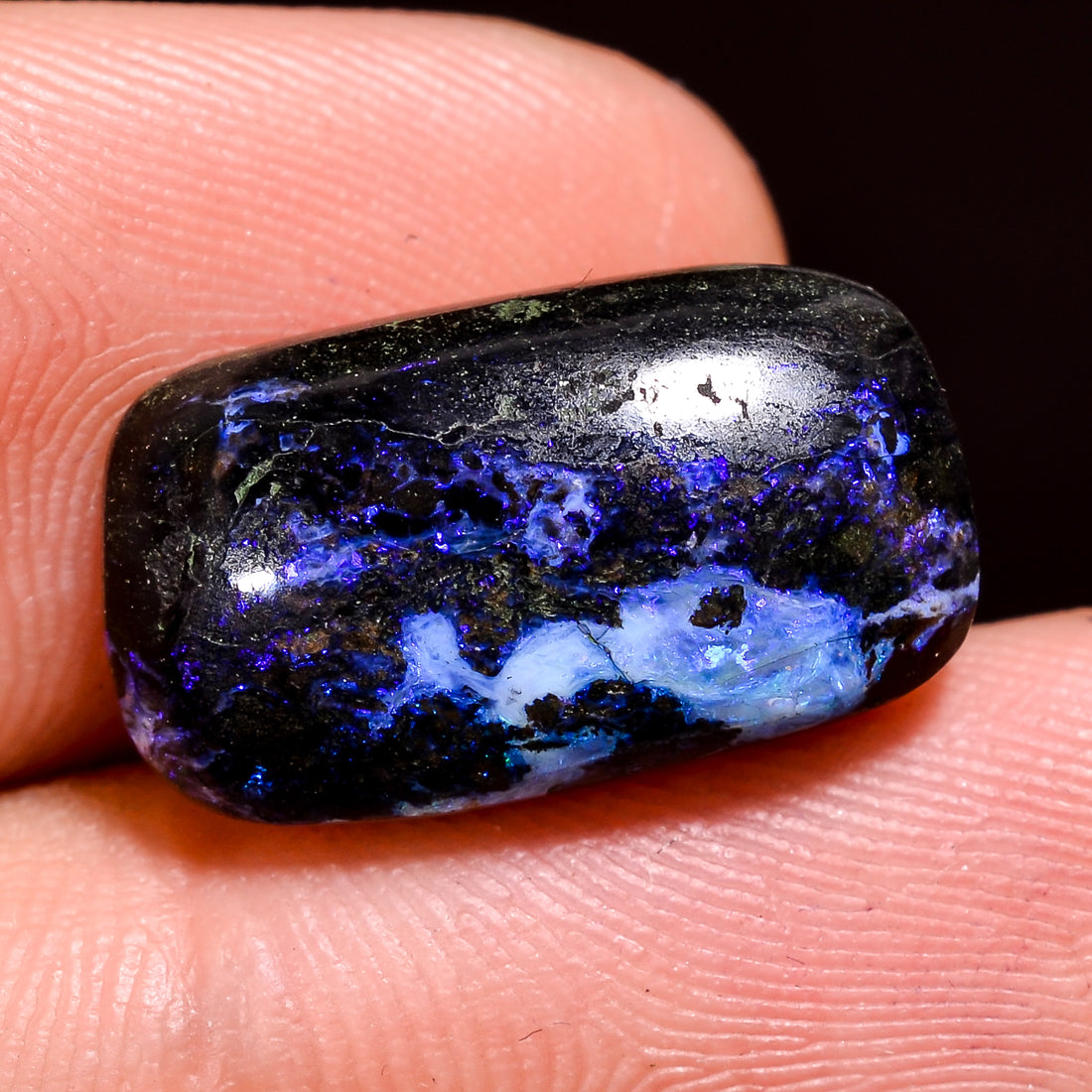Andamooka Opal ( Fairy opal ) Natural Radiant Shape Cabochon Loose Gemstone For Making Jewelry 6.5 Ct. 17X10X5 mm Y-8133