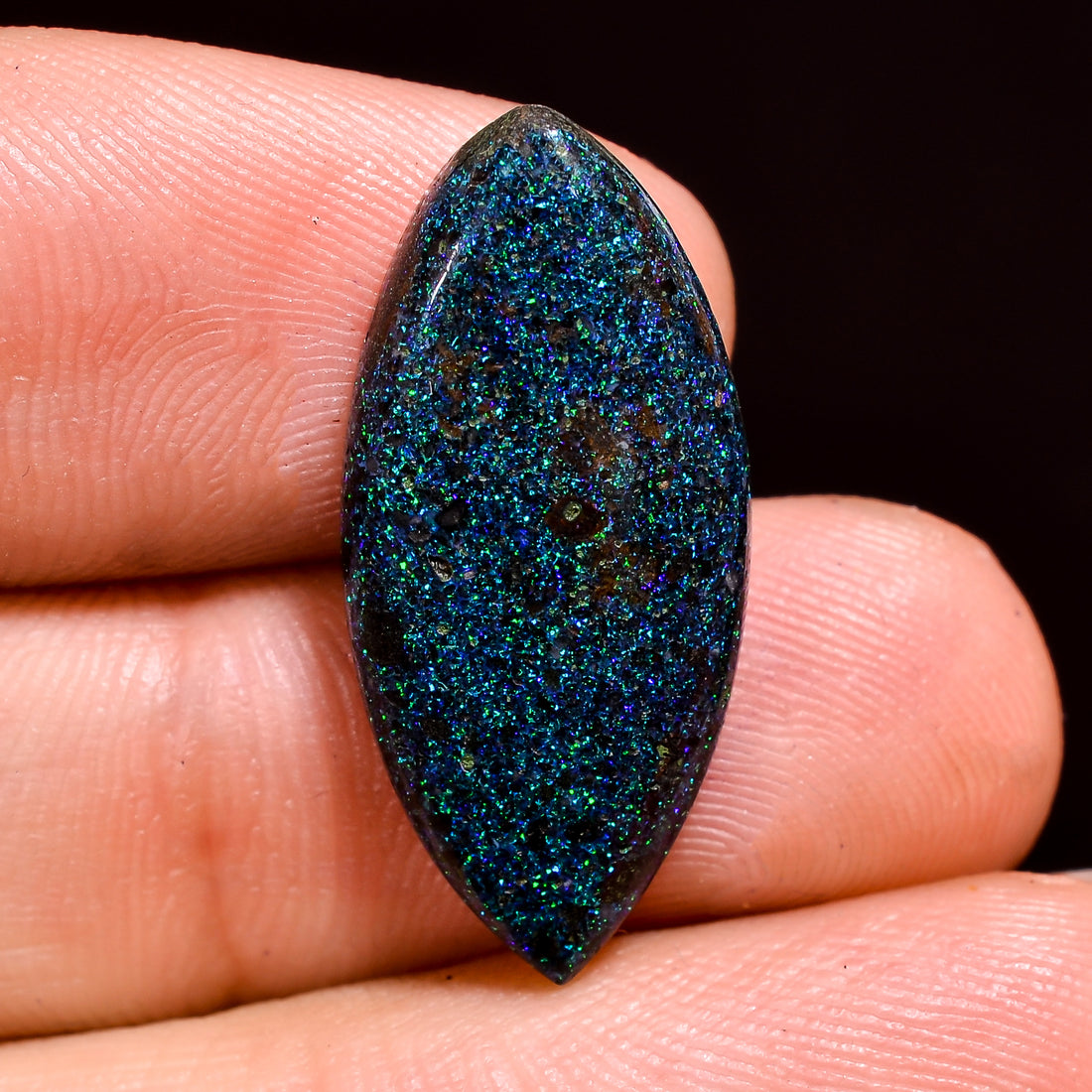 Andamooka Opal ( Fairy opal ) Natural Marquise Shape Cabochon Loose Gemstone For Making Jewelry 8.5 Ct. 25X12X4 mm Y-8138