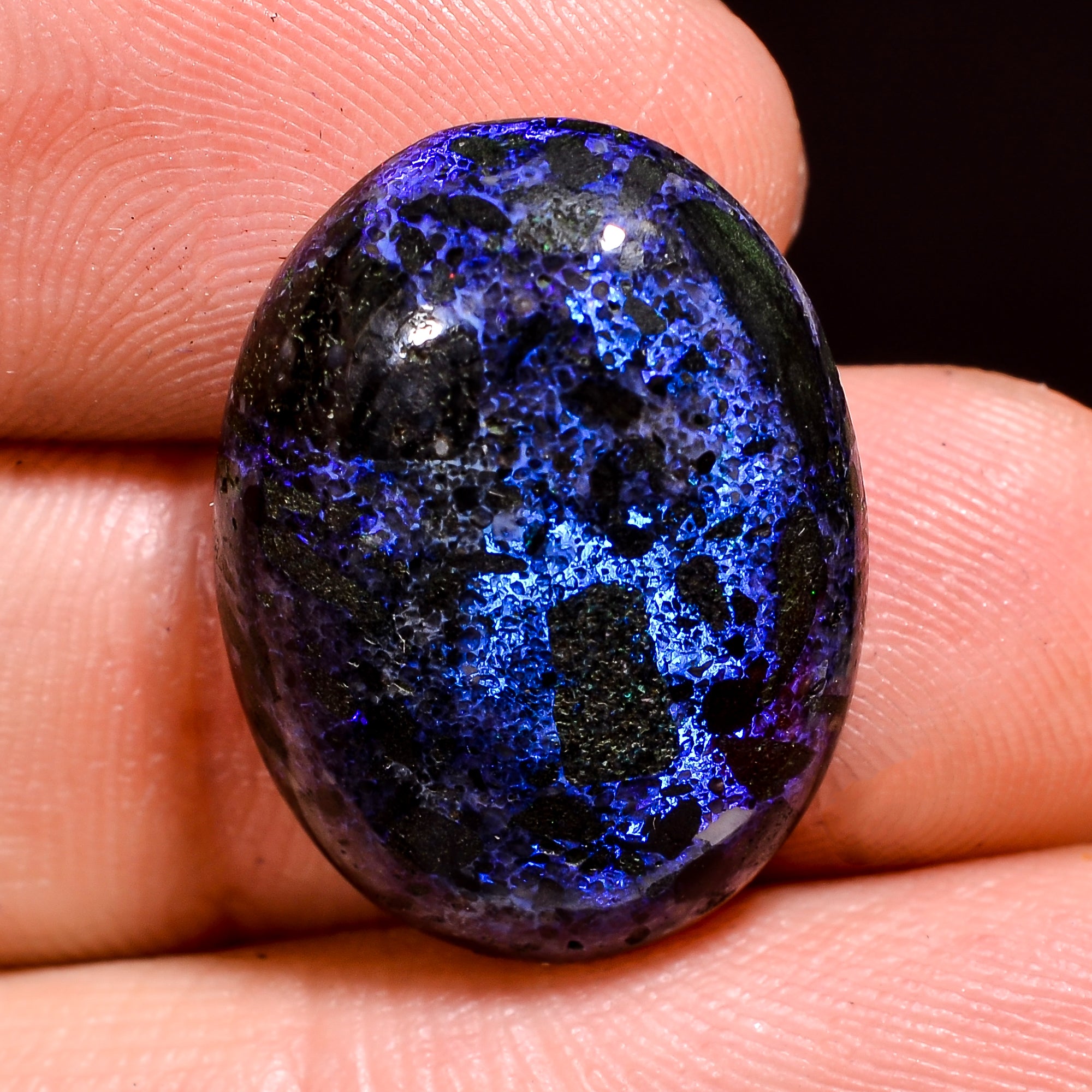 Andamooka Opal ( Fairy opal ) Natural Oval Shape Cabochon Loose Gemstone For Making Jewelry 12.5 Ct. 21X16X6 mm Y-8140