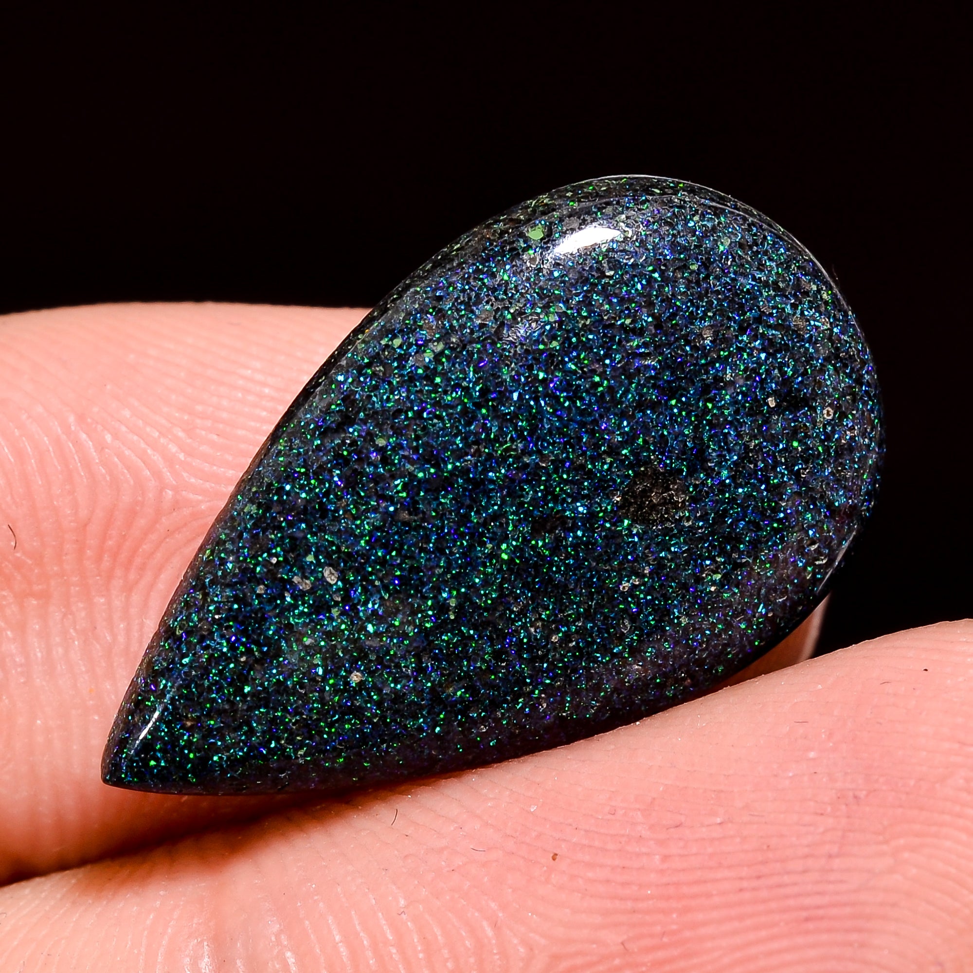 Andamooka Opal ( Fairy opal ) Natural Pear Shape Cabochon Loose Gemstone For Making Jewelry 6 Ct. 23X14X3 mm Y-8144