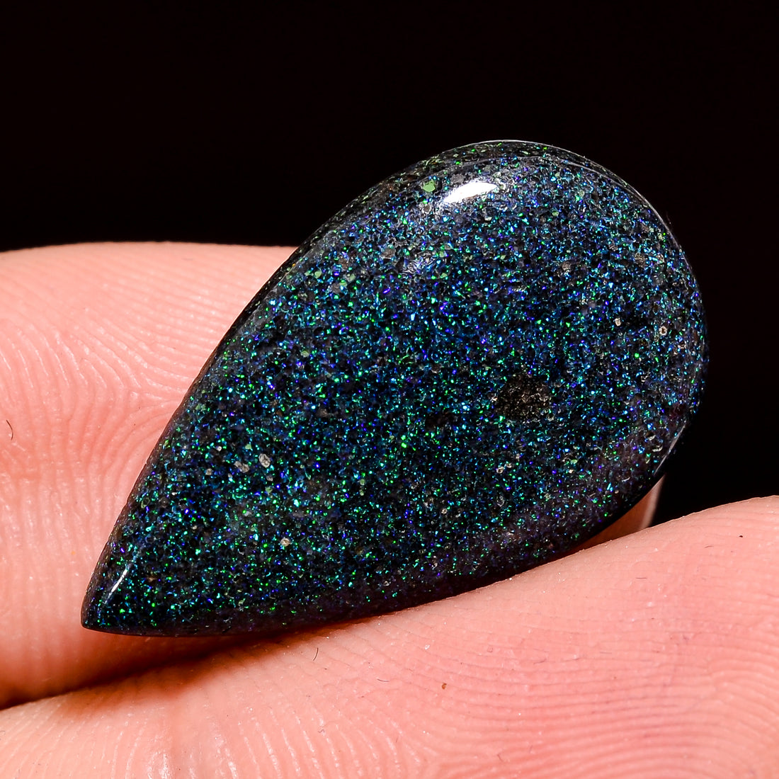 Andamooka Opal ( Fairy opal ) Natural Pear Shape Cabochon Loose Gemstone For Making Jewelry 6 Ct. 23X14X3 mm Y-8144