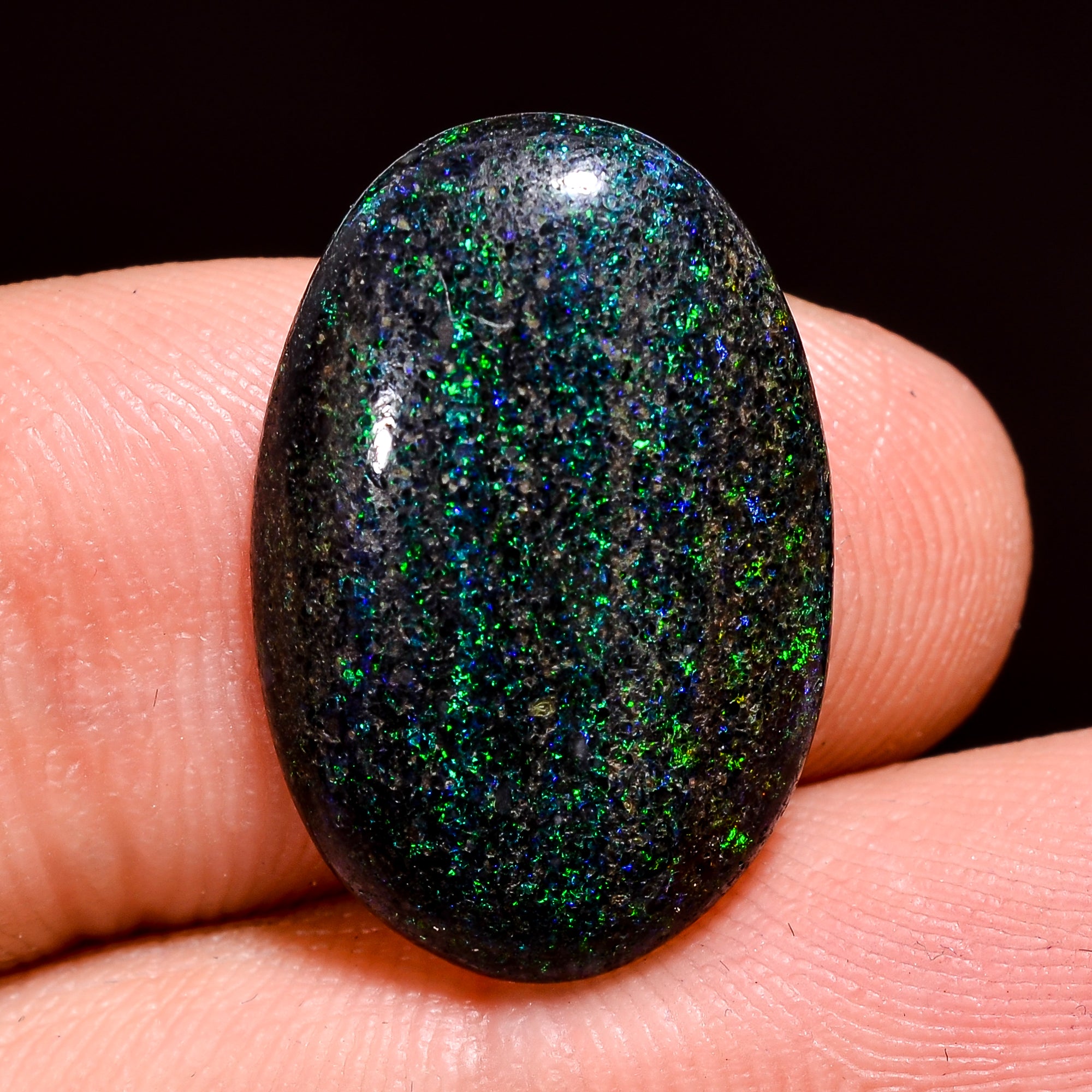 Andamooka Opal ( Fairy opal ) Natural Oval Shape Cabochon Loose Gemstone For Making Jewelry 7 Ct. 20X13X4 mm Y-8156