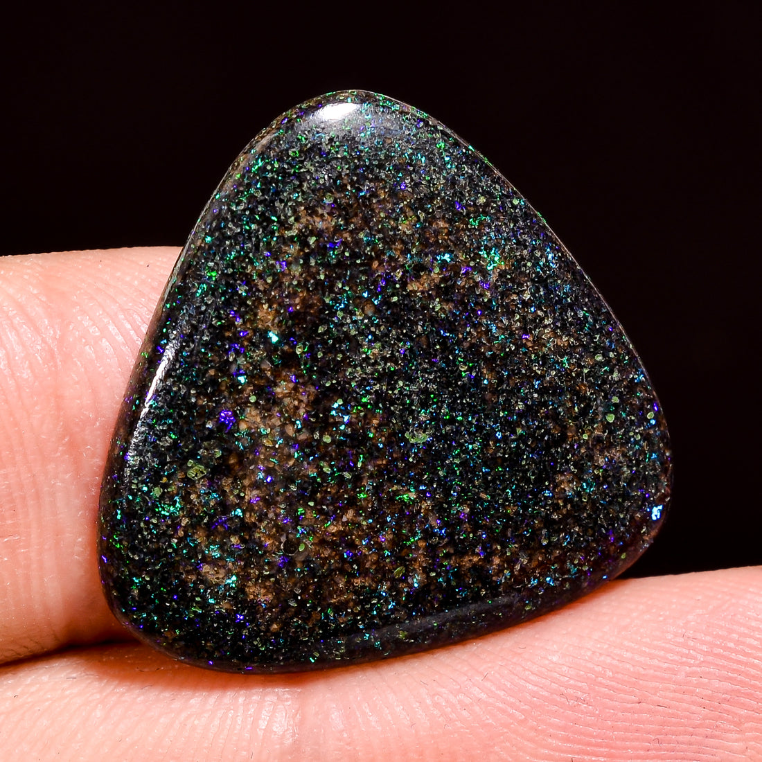 Andamooka Opal ( Fairy opal ) Natural Heart Shape Cabochon Loose Gemstone For Making Jewelry 11 Ct. 23X23X3 mm Y-8158