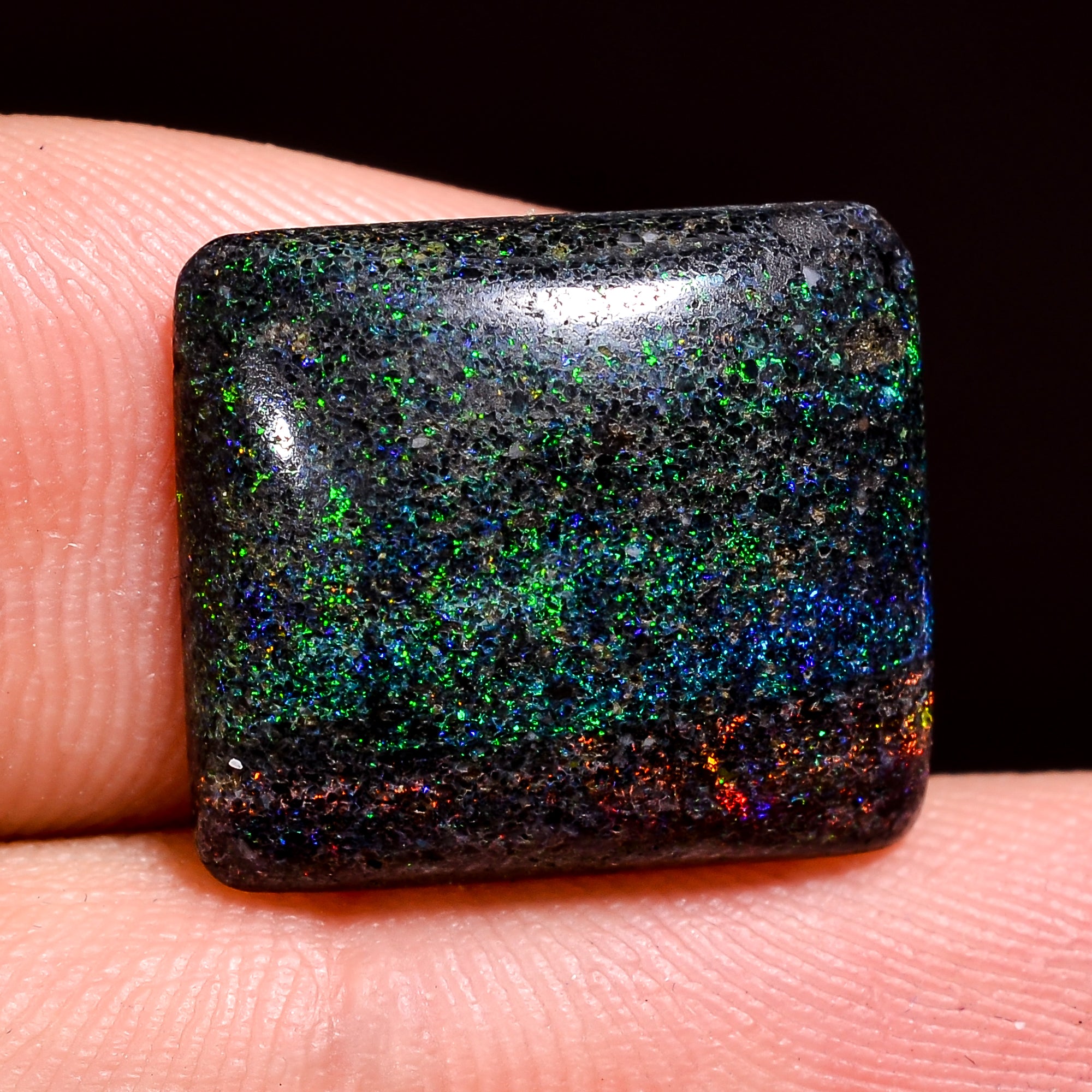 Andamooka Opal ( Fairy opal ) Natural Radiant Shape Cabochon Loose Gemstone For Making Jewelry 8 Ct. 16X14X5 mm Y-8163