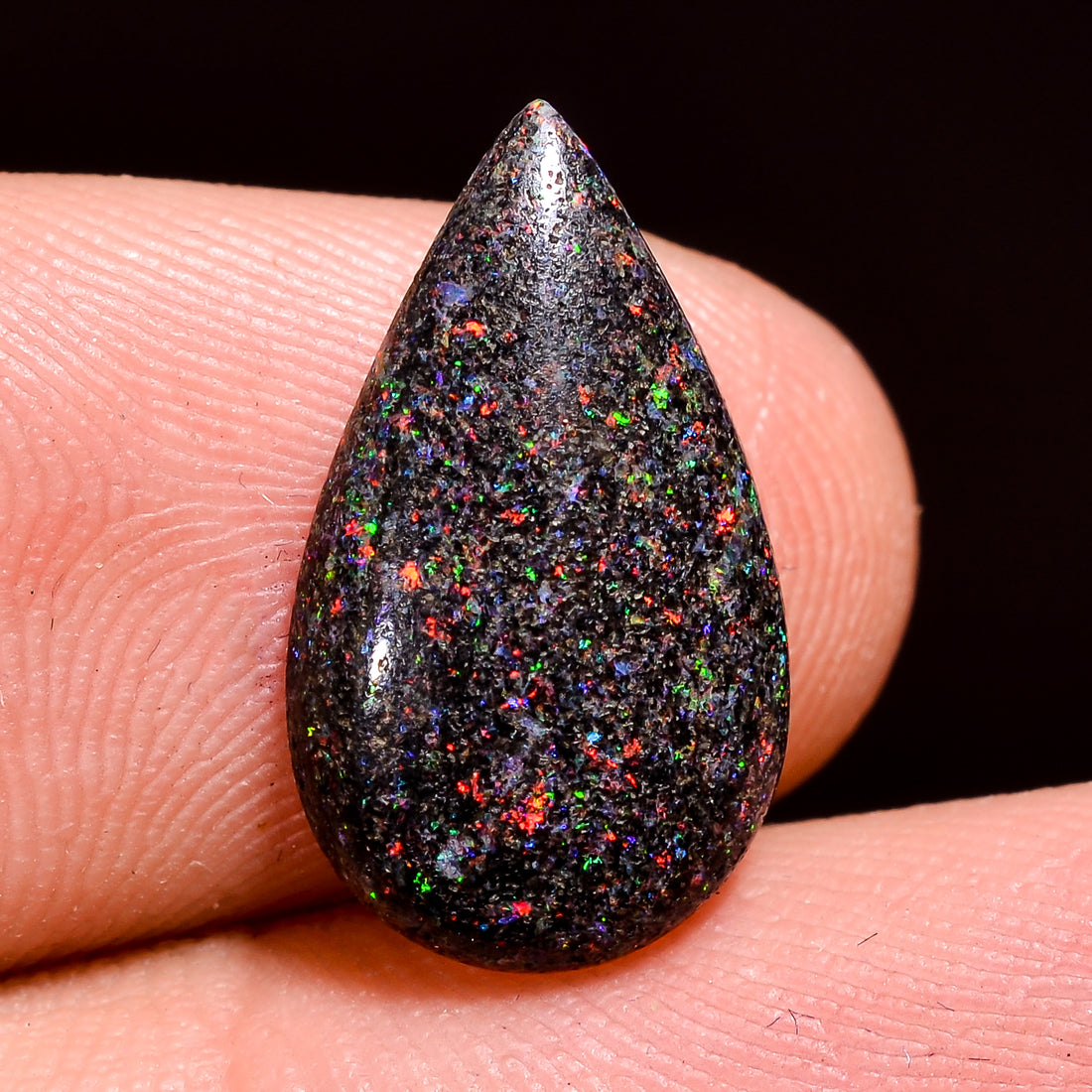 Andamooka Opal ( Fairy opal ) Natural Pear Shape Cabochon Loose Gemstone For Making Jewelry 3 Ct. 16X10X3 mm Y-8167
