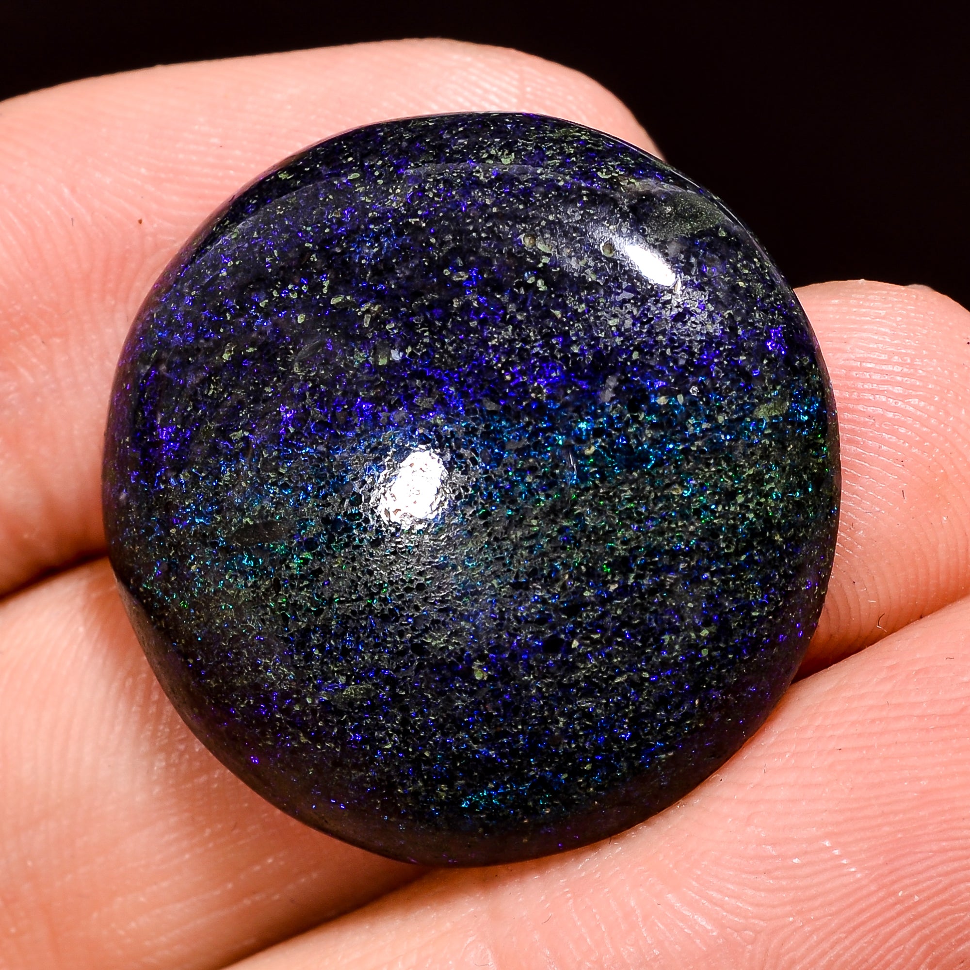 Andamooka Opal ( Fairy opal ) Natural Round Shape Cabochon Loose Gemstone For Making Jewelry 25.5 Ct. 25X25X6 mm Y-8168