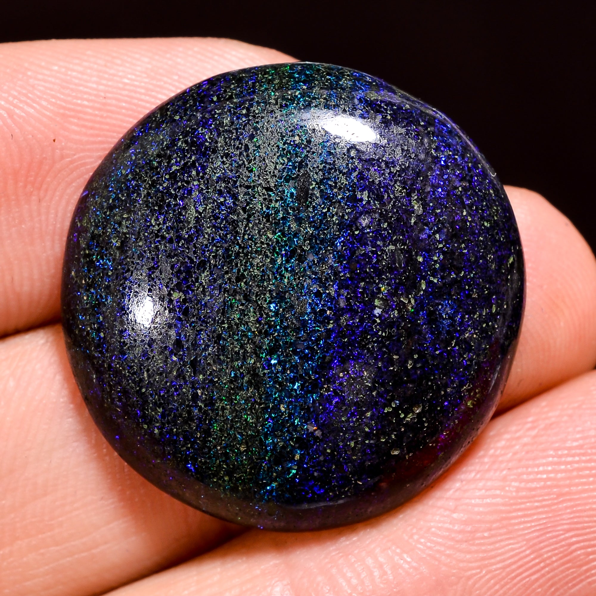 Andamooka Opal ( Fairy opal ) Natural Round Shape Cabochon Loose Gemstone For Making Jewelry 25.5 Ct. 25X25X6 mm Y-8168