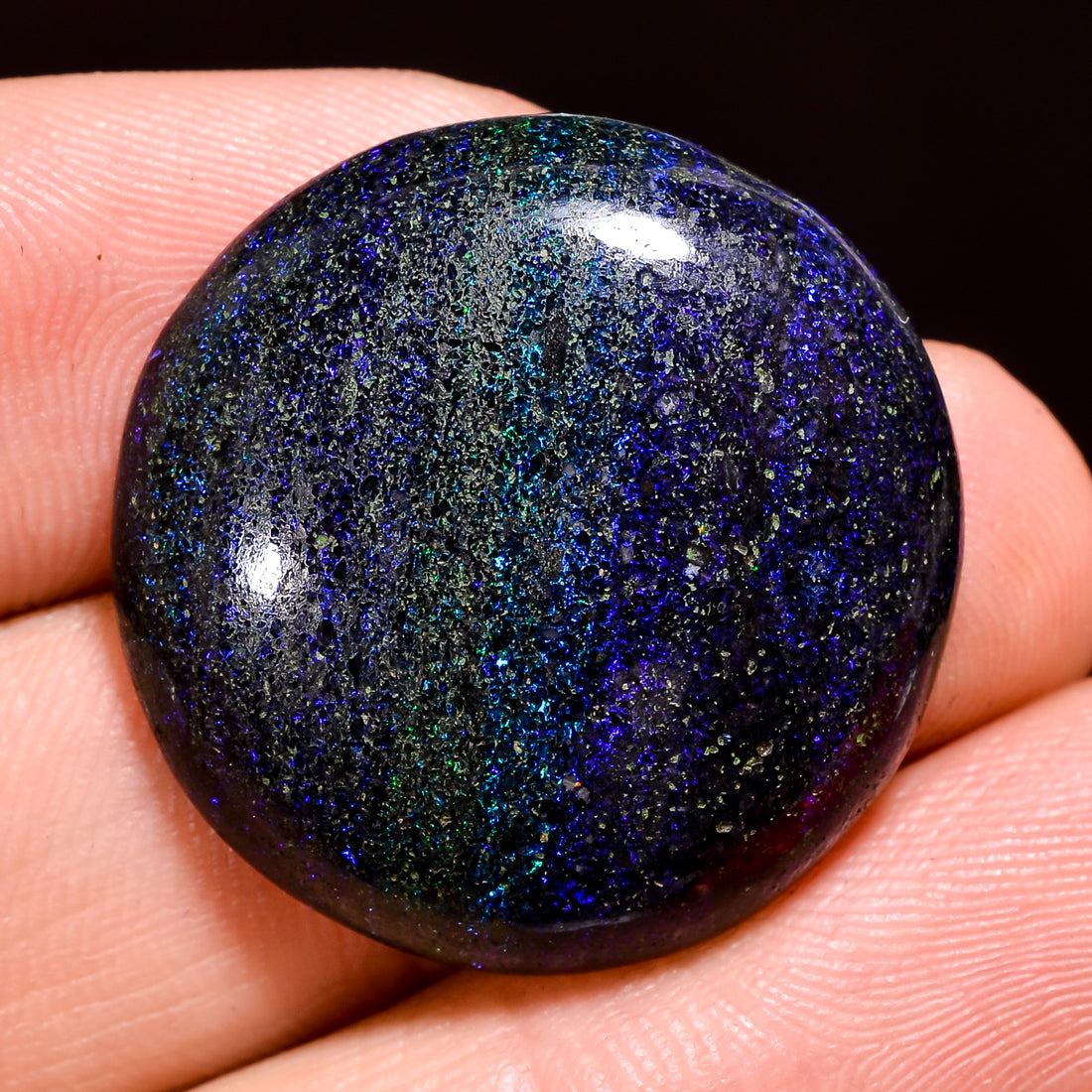 Andamooka Opal ( Fairy opal ) Natural Round Shape Cabochon Loose Gemstone For Making Jewelry 25.5 Ct. 25X25X6 mm Y-8168