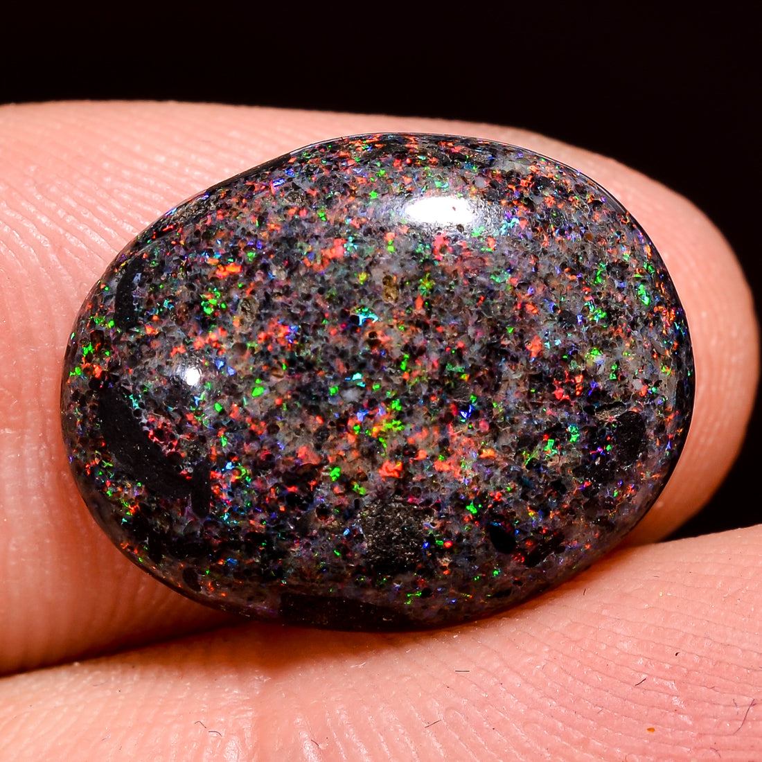 Andamooka Opal ( Fairy opal ) Natural Oval Shape Cabochon Loose Gemstone For Making Jewelry 6 Ct. 17X13X4 mm Y-8170