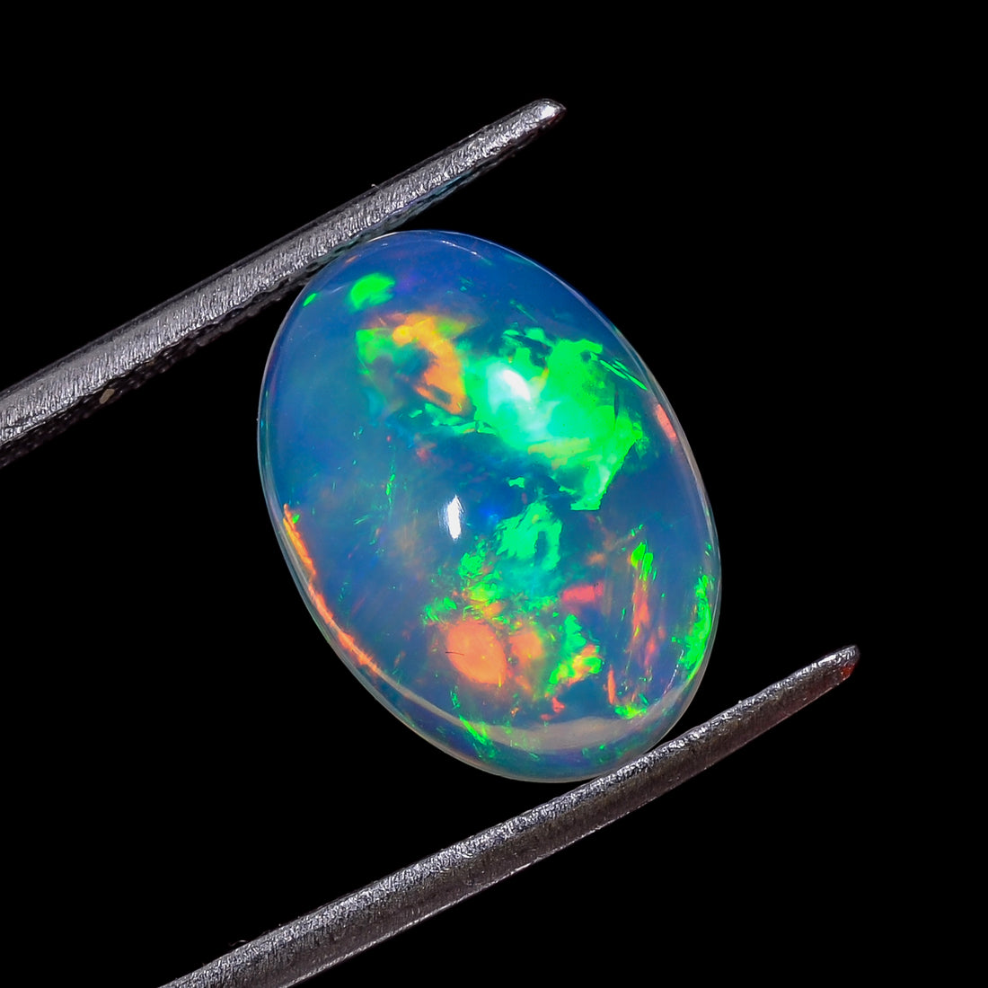Ethiopian Opal Natural Oval Shape Cabochon Loose Gemstone For Making Jewelry 4.5 Ct. 15X11X6 mm Y-8195