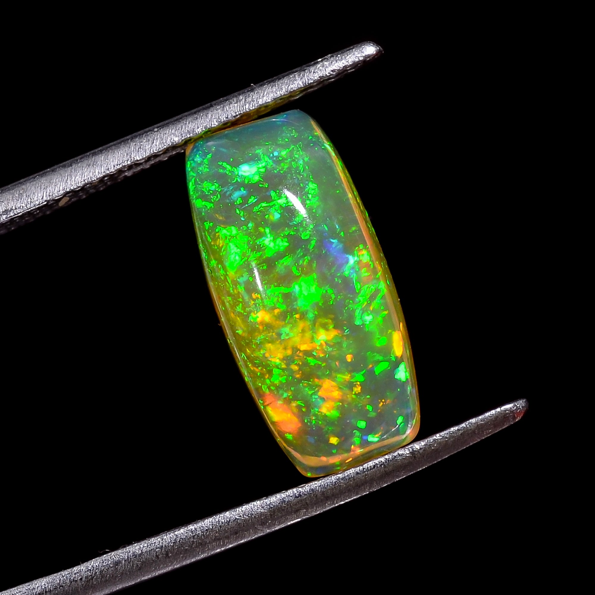 Ethiopian Opal Natural Radiant Shape Cabochon Loose Gemstone For Making Jewelry 3 Ct. 14X7X5 mm Y-8198
