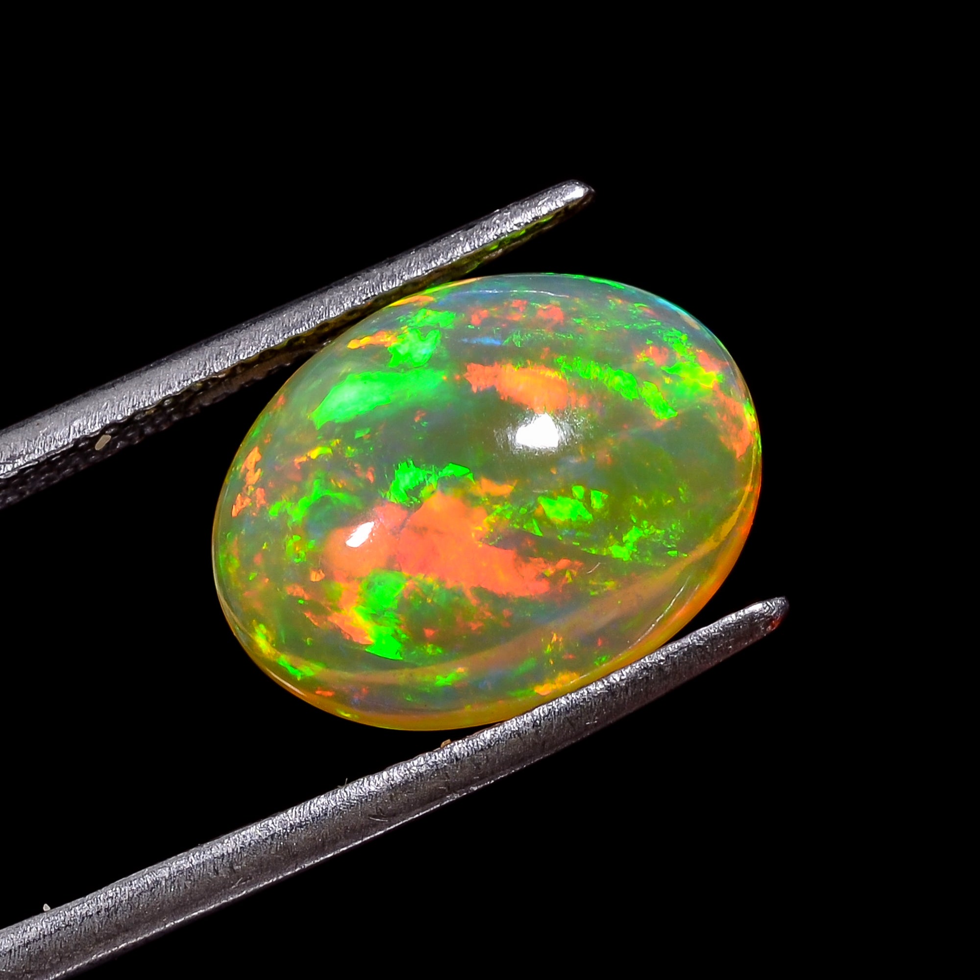 Ethiopian Opal Natural Oval Shape Cabochon Loose Gemstone For Making Jewelry 5 Ct. 15X11X6 mm Y-8210