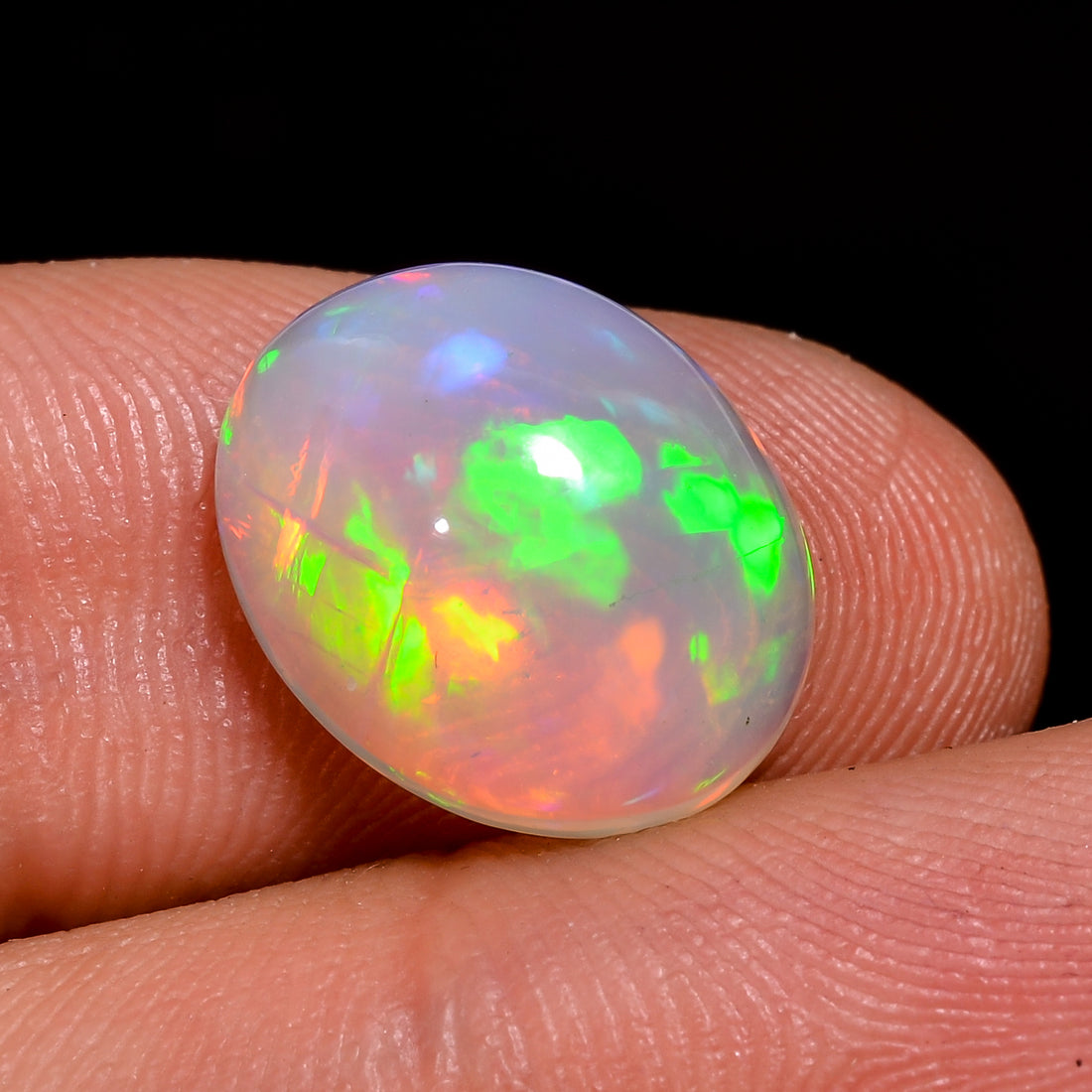 Ethiopian Opal Natural Oval Shape Cabochon Loose Gemstone For Making Jewelry 5 Ct. 14X11X7 mm Y-8211