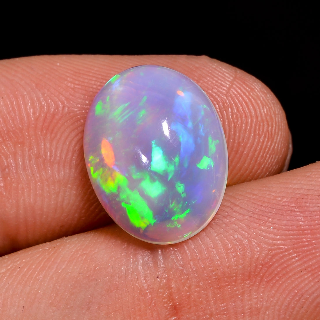 Ethiopian Opal Natural Oval Shape Cabochon Loose Gemstone For Making Jewelry 3 Ct. 14X11X5 mm Y-8213