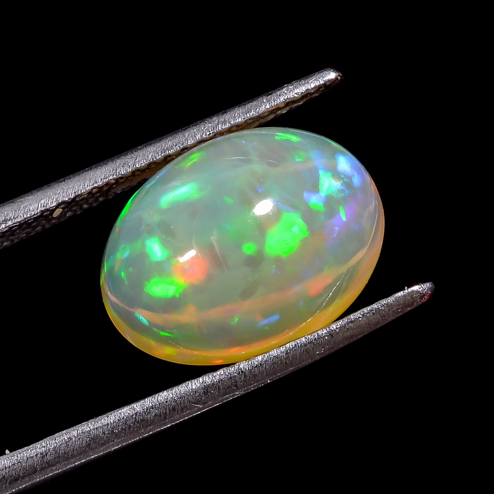 Ethiopian Opal Natural Oval Shape Cabochon Loose Gemstone For Making Jewelry 4.5 Ct. 13X10X7 mm Y-8221