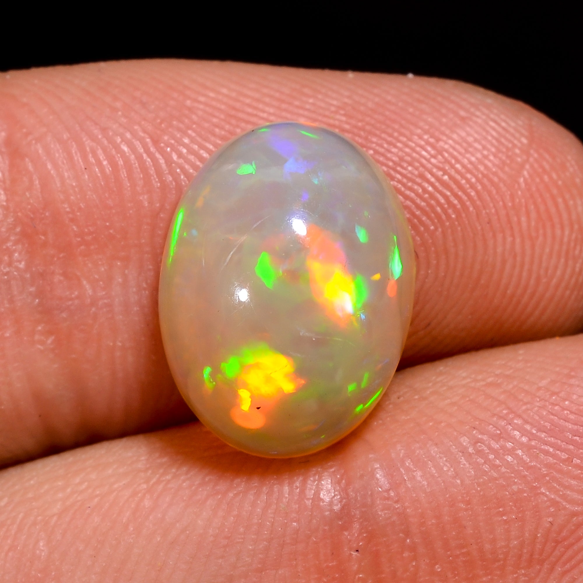 Ethiopian Opal Natural Oval Shape Cabochon Loose Gemstone For Making Jewelry 4.5 Ct. 13X10X7 mm Y-8221