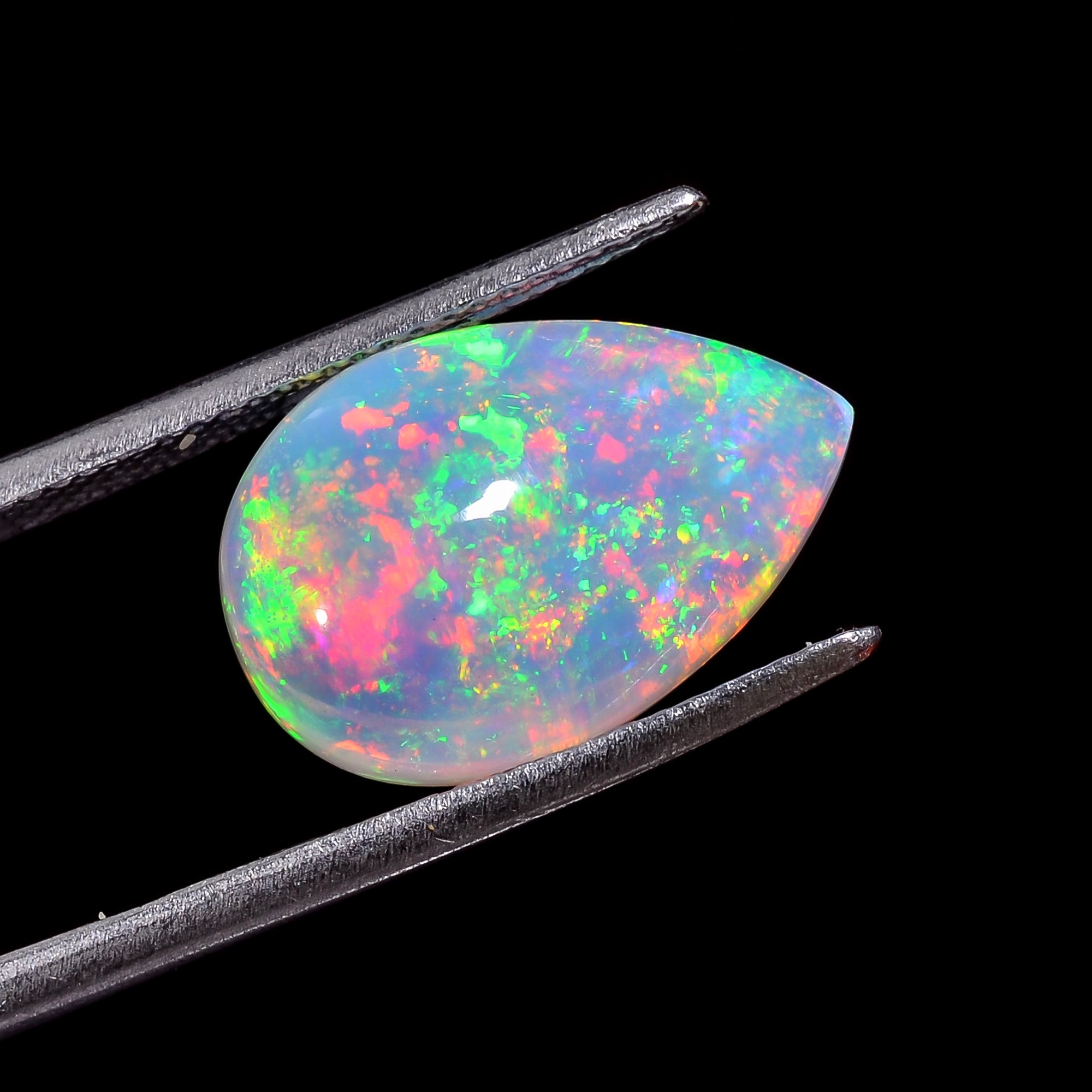 Ethiopian Opal Natural Pear Shape Cabochon Loose Gemstone For Making Jewelry 5 Ct. 17X11X7 mm Y-8224